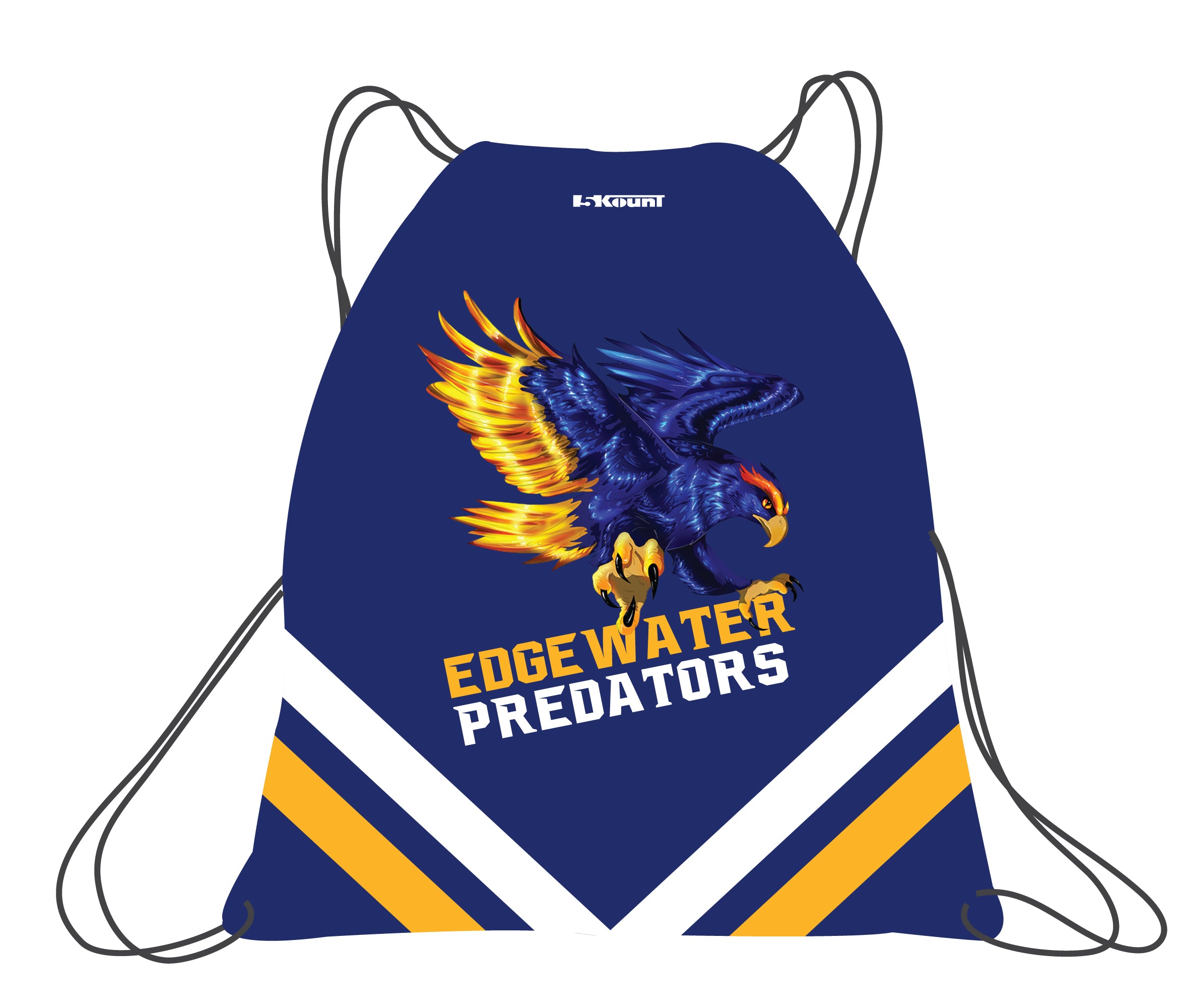 Edgewater Wrestling Sublimated Drawstring Bag - 5KounT
