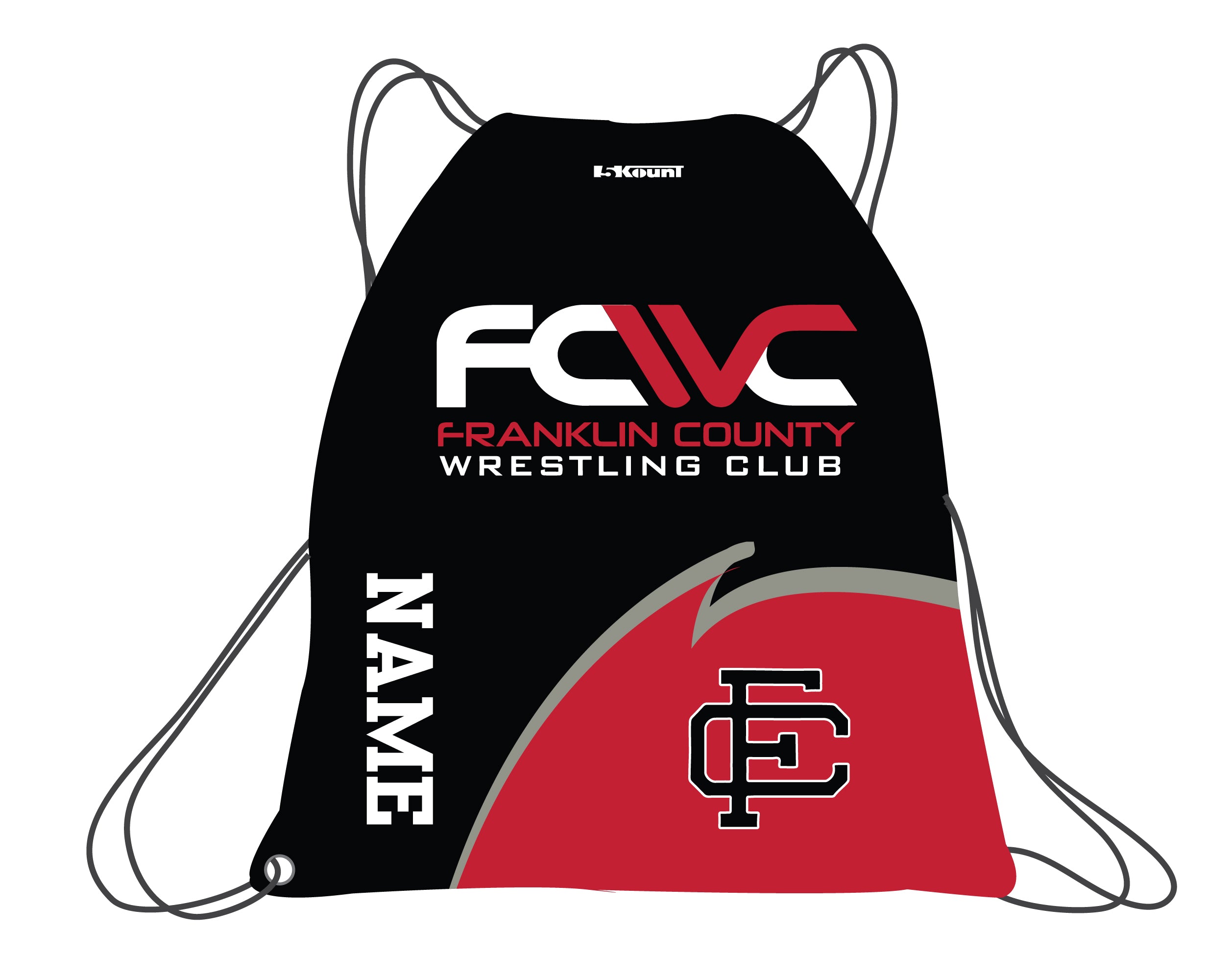 Eagles Wrestling Sublimated Drawstring Bag - 5KounT