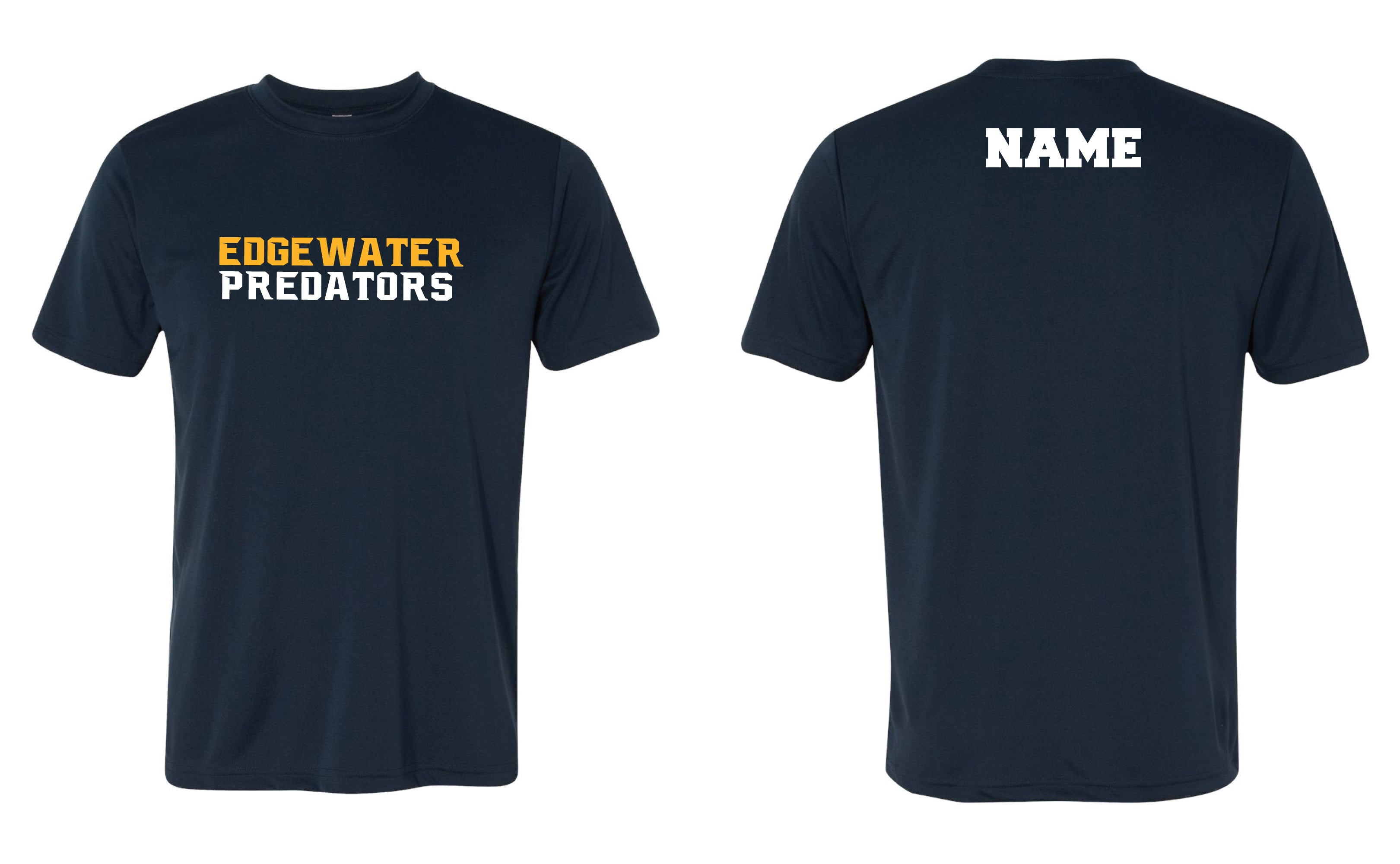 Edgewater Wrestling Dryfit Performance Tee - Navy - 5KounT