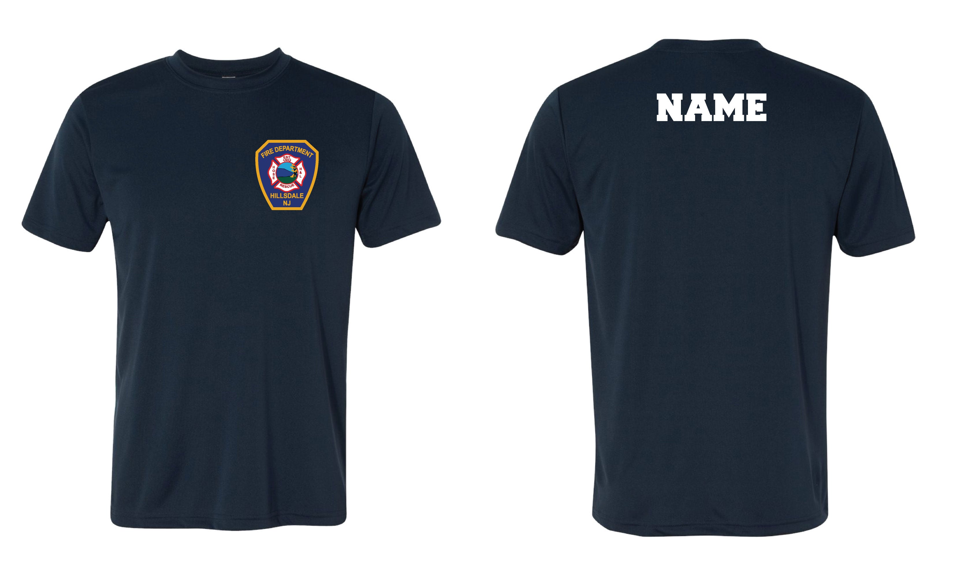 Hillsdale Fire Dryfit Performance Tee - Navy - 5KounT