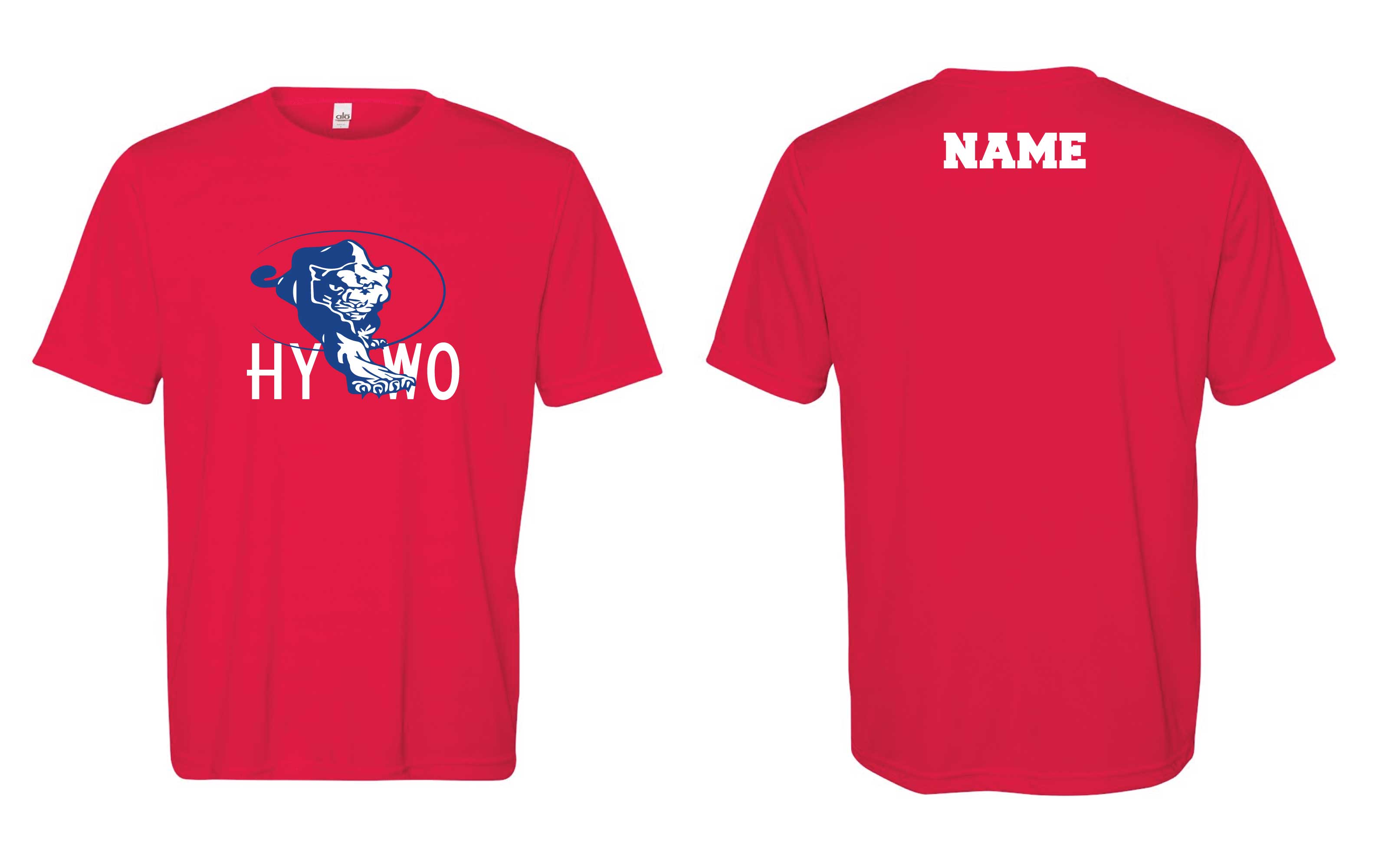 Huntsville Wrestling Dryfit Performance Tee - Red