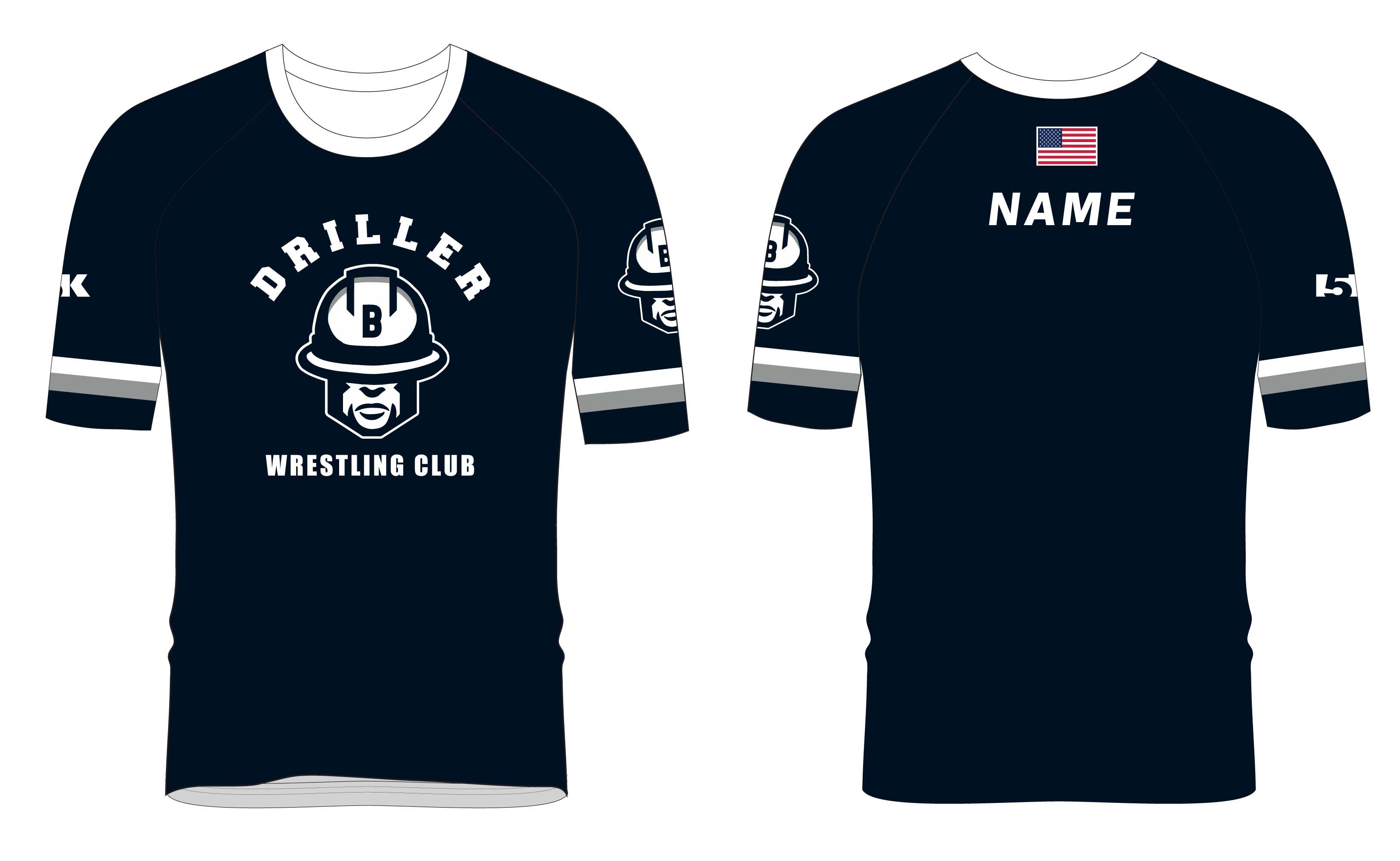 Driller Wrestling Club Sublimated Fight Shirt - 5KounT