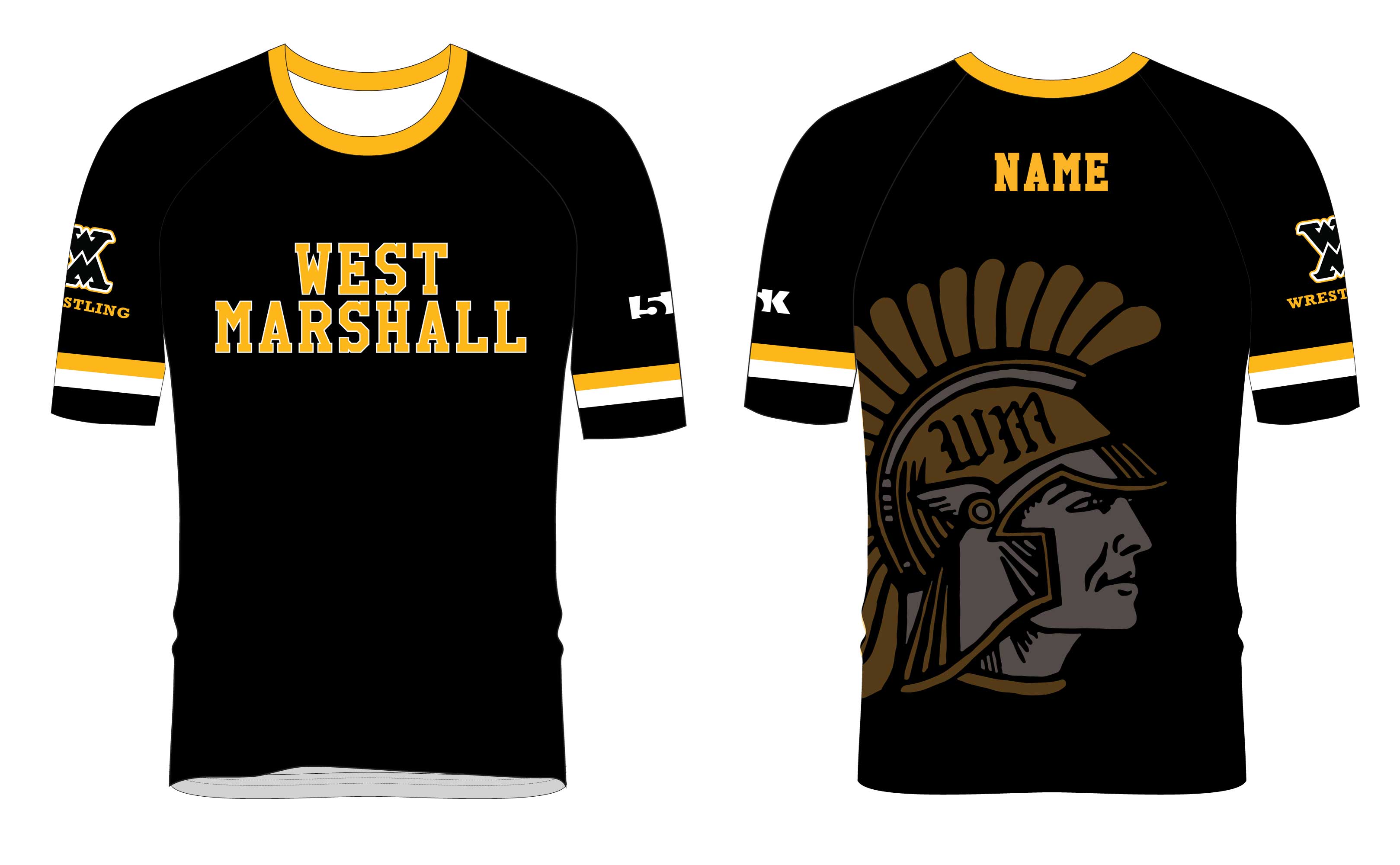 West Marshall Wrestling Sublimated Fight Shirt - 5KounT