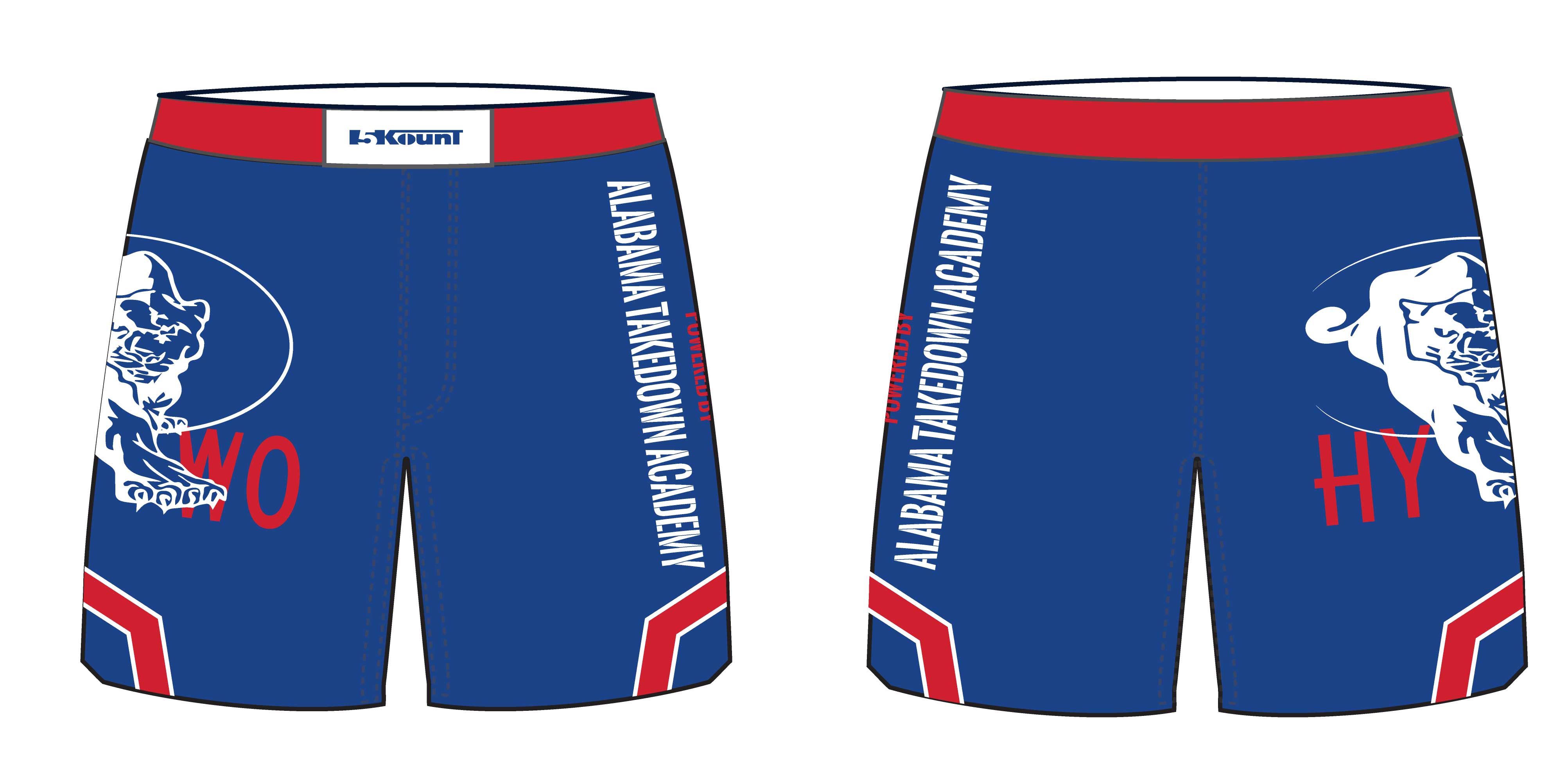 Huntsville Wrestling Sublimated Fight Shorts