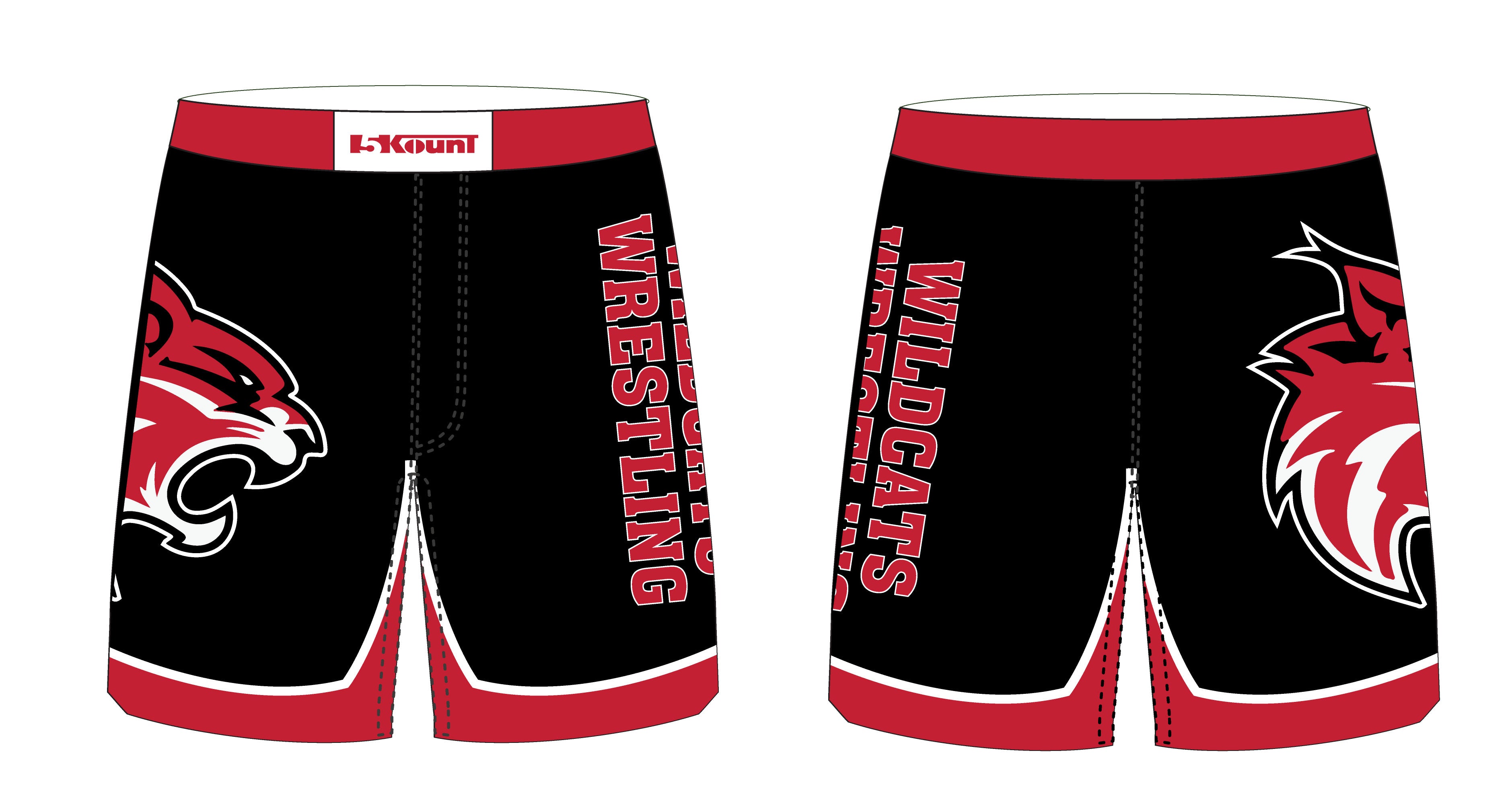 Sussex-Wantage Wrestling Sublimated Fight Shorts - 5KounT