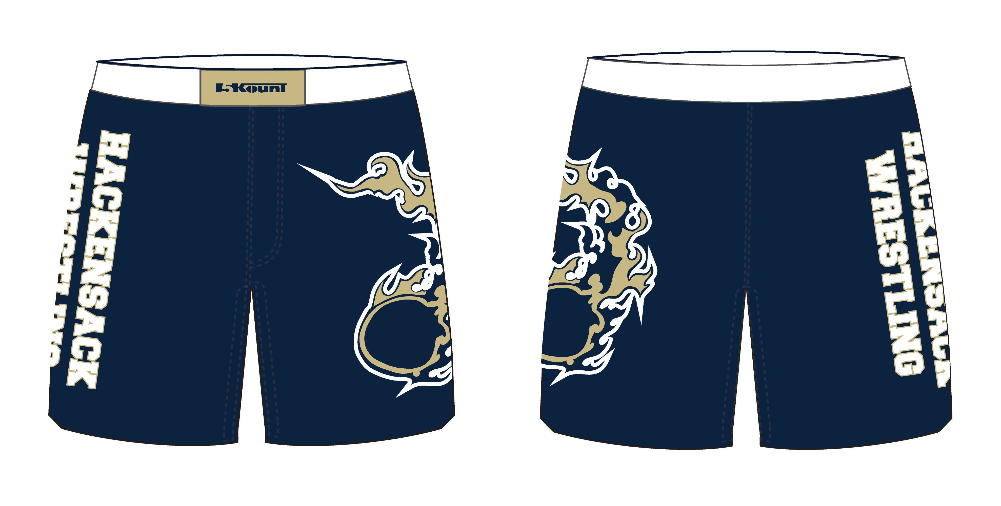 Hackensack Wrestling Sublimated Fight Shorts