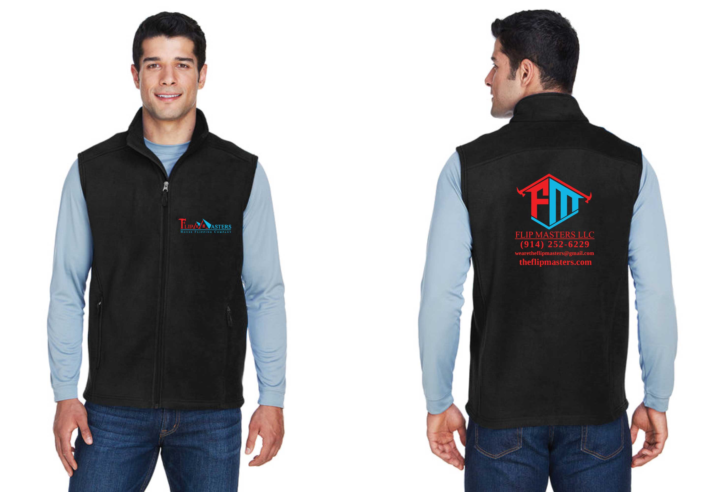 Flip Masters LLC Fleece Vest - Black