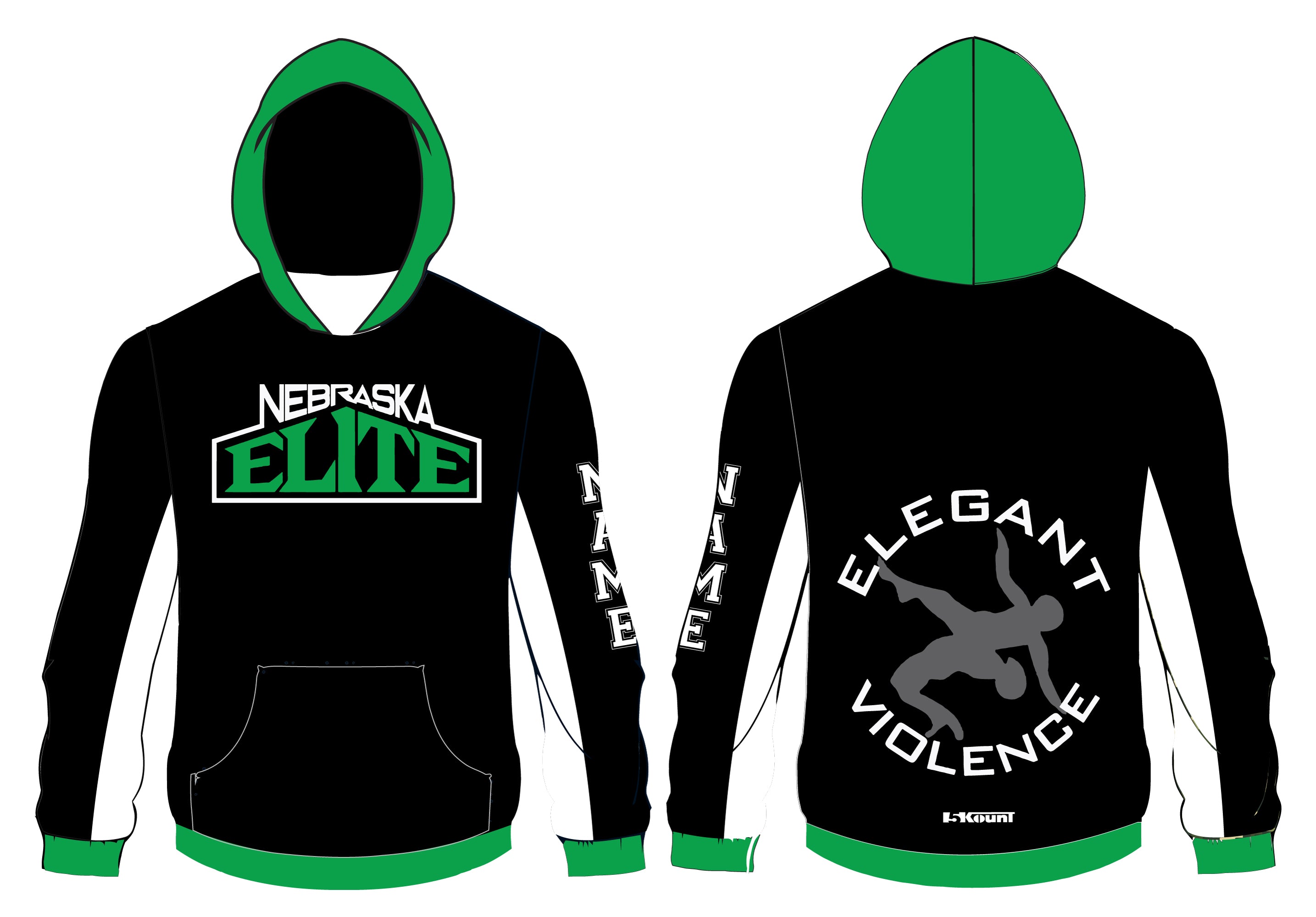 Nebraska Elite Sublimated Hoodie - 5KounT