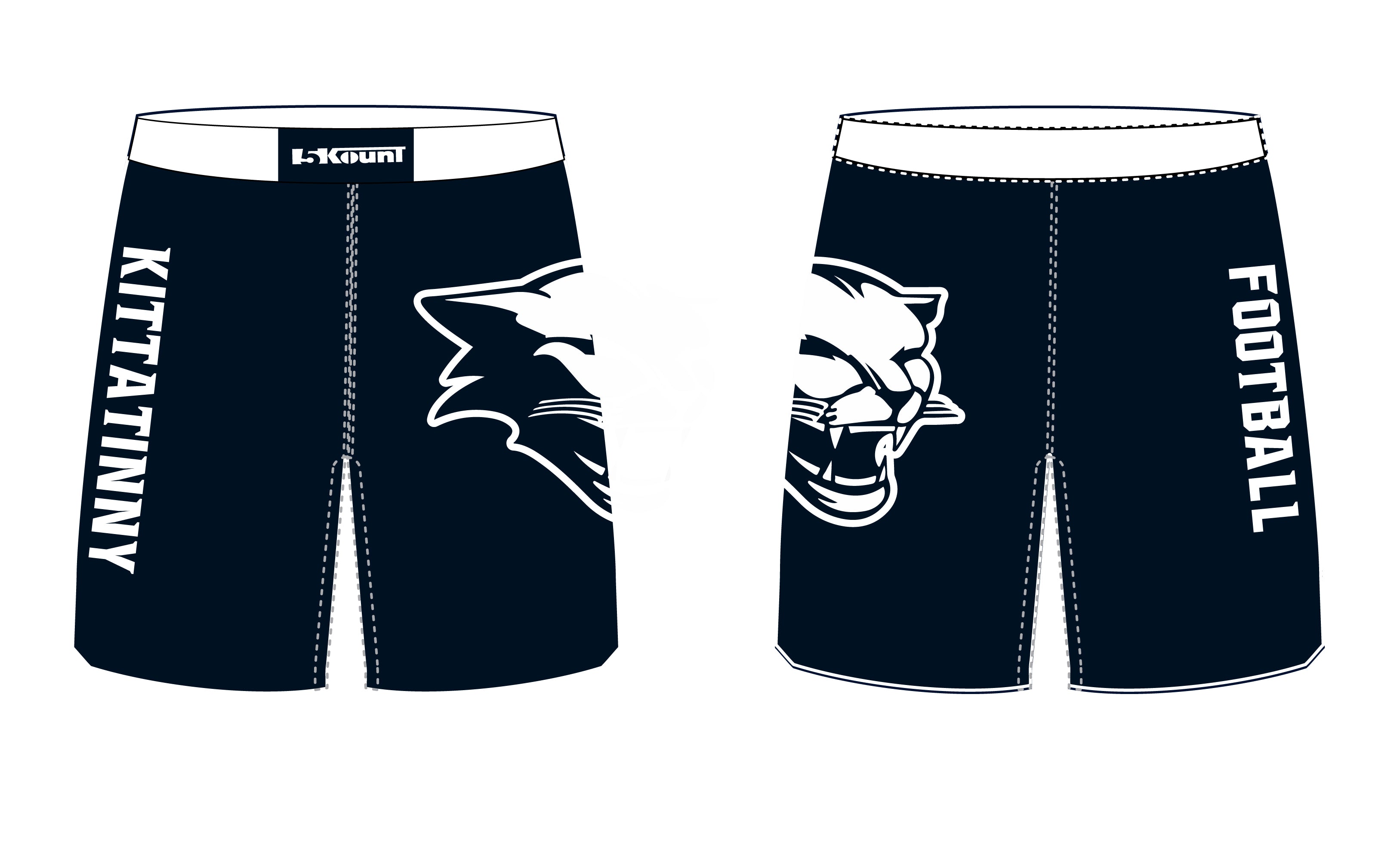 Kittatinny Football Sublimated Practice Shorts - 5KounT2018
