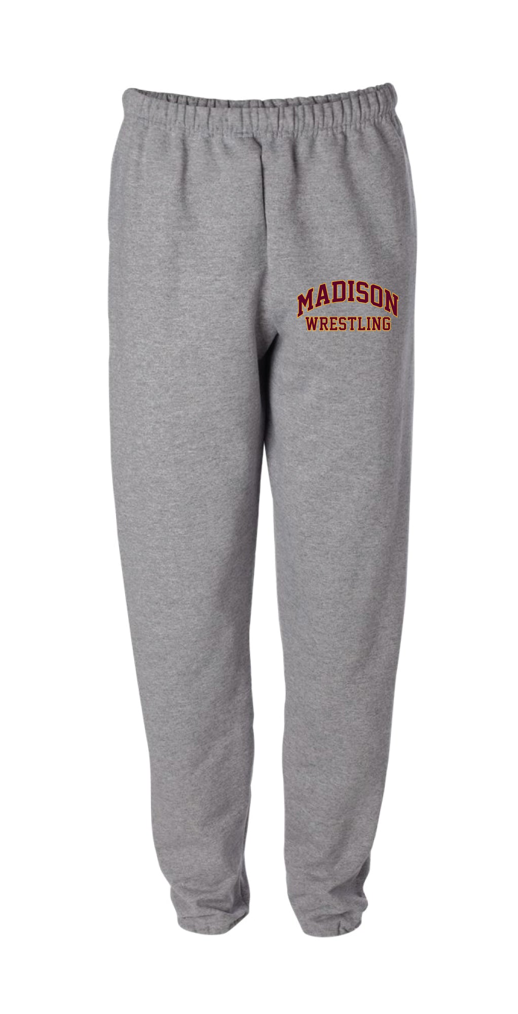 Madison Wrestling Cotton Sweatpants - Black / Gray - 5KounT2018