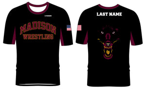 Madison Wrestling Sublimated Fight Shirt - Black - 5KounT2018