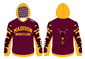 Madison Wrestling Sublimated Hoodie - Maroon - 5KounT2018