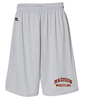 Madison Wrestling Russell Athletic Tech Shorts - Black / Gray - 5KounT2018