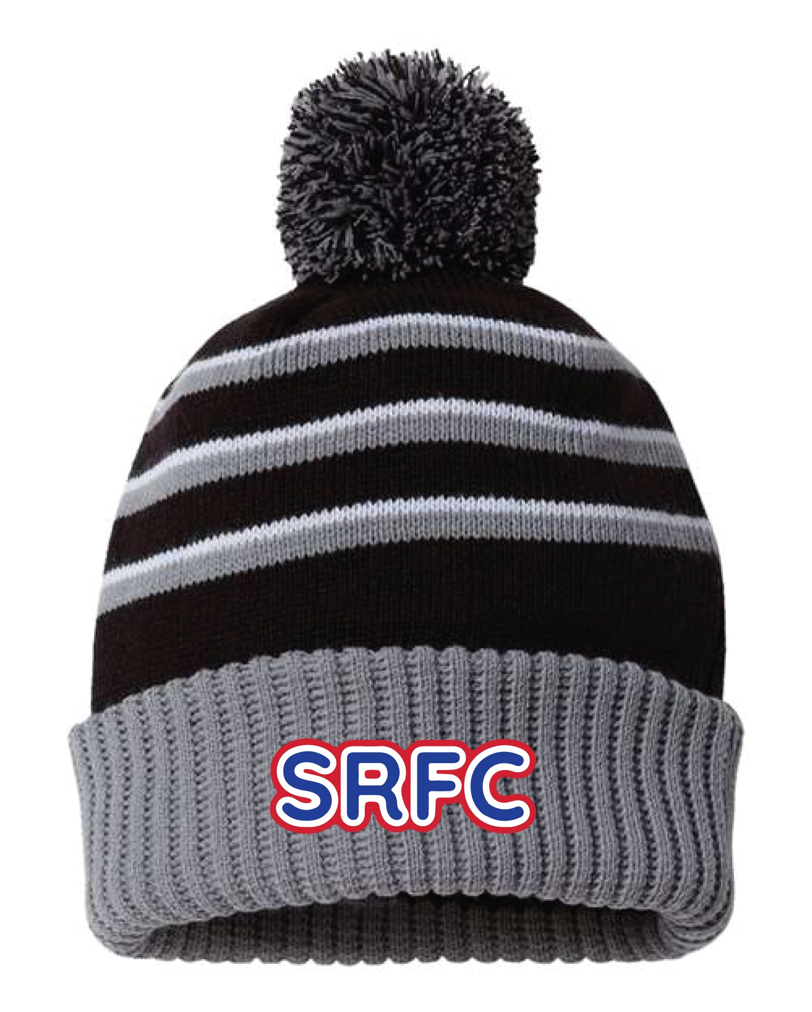 SRFC Pom Beanie - Black - 5KounT