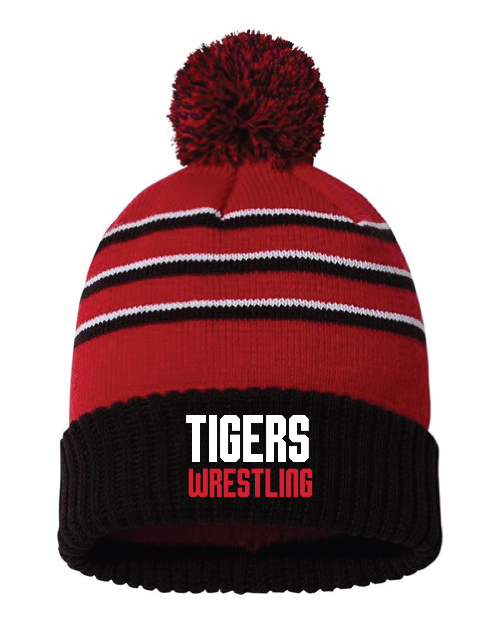 Tyngsborough Youth/Rec Team Wrestling Pom Beanie - Black - 5KounT