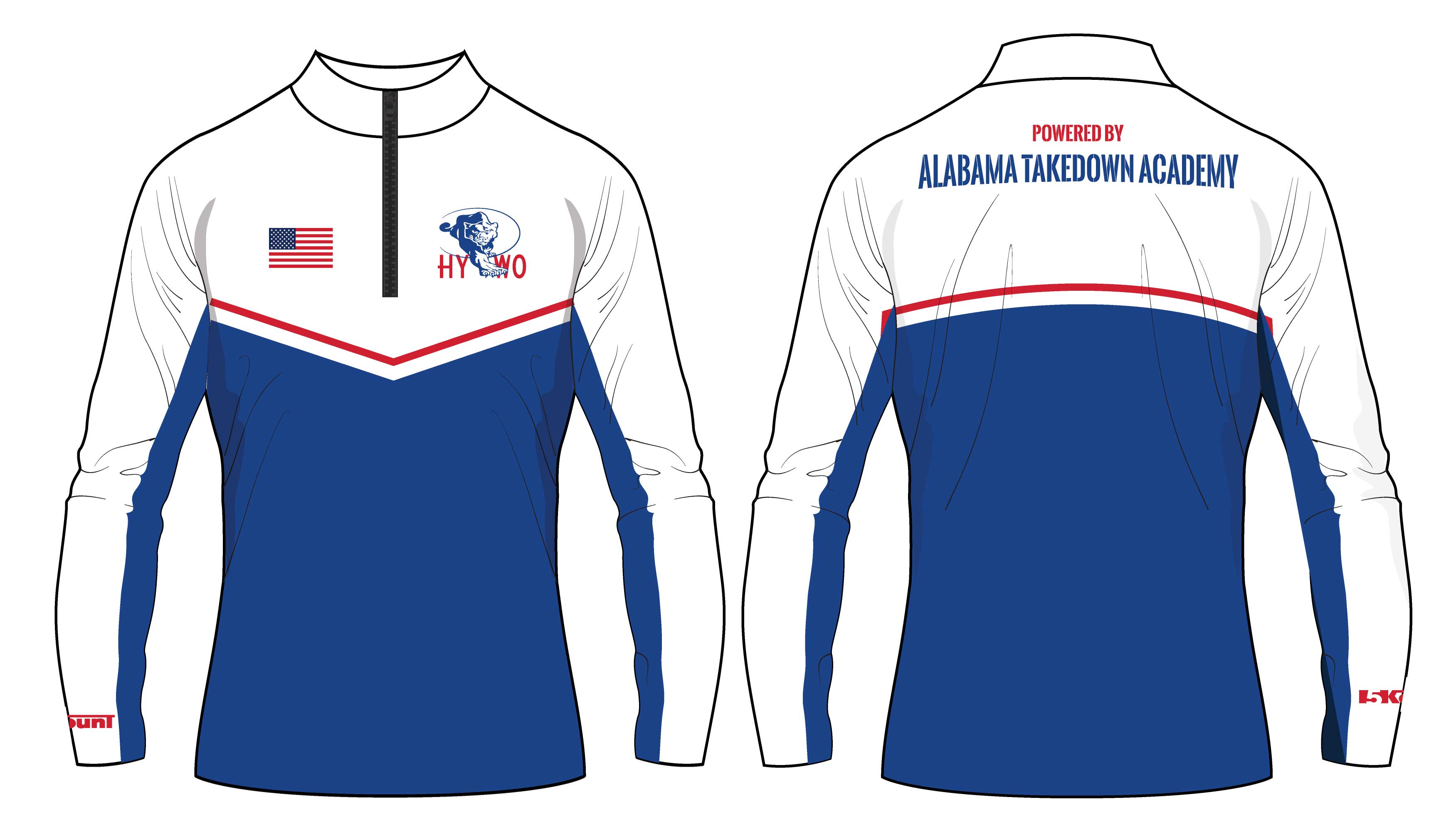 Huntsville Wrestling Sublimated Quarter Zip