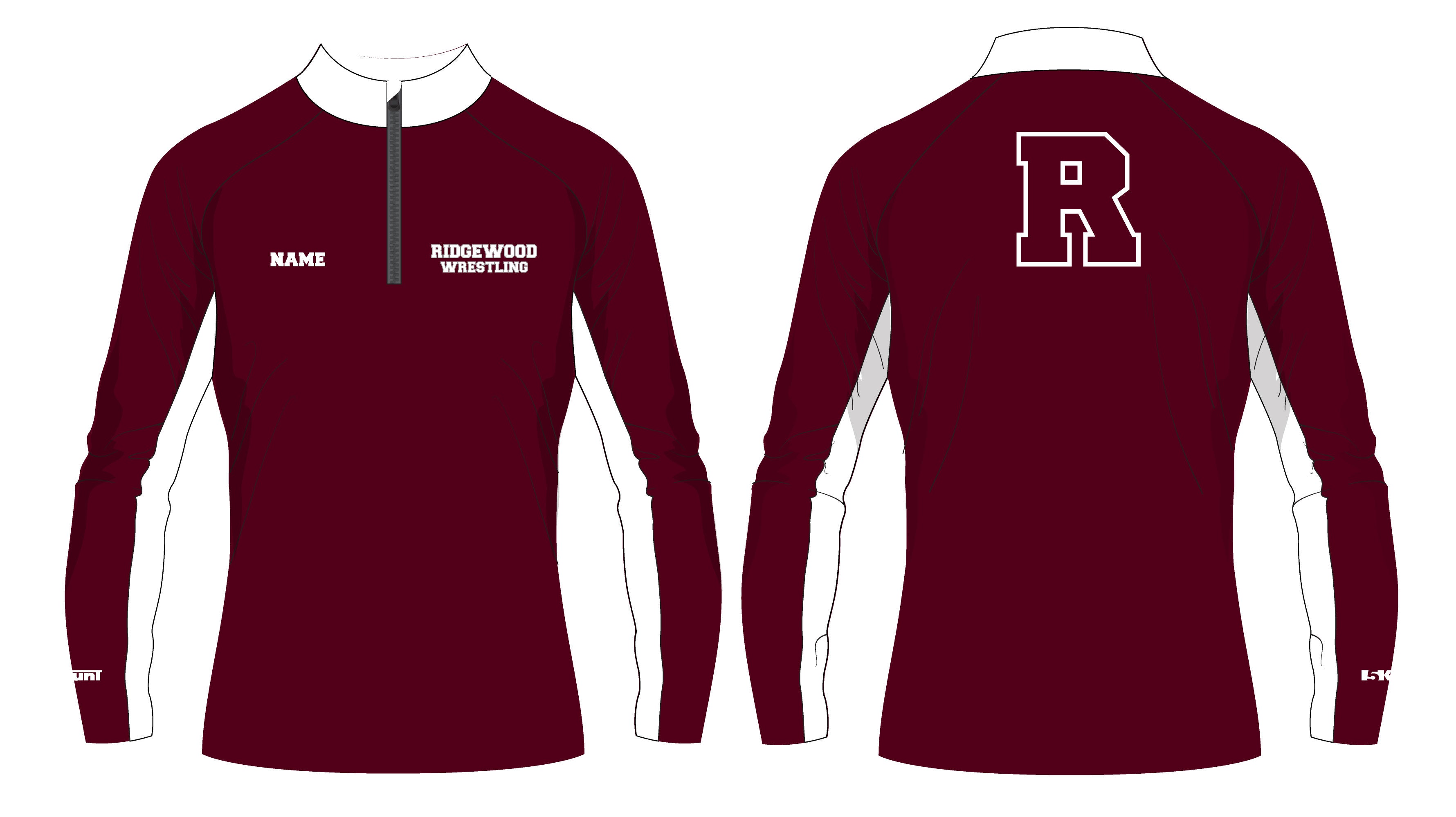 Ridgewood Wrestling Sublimated Quarter Zip - 5KounT