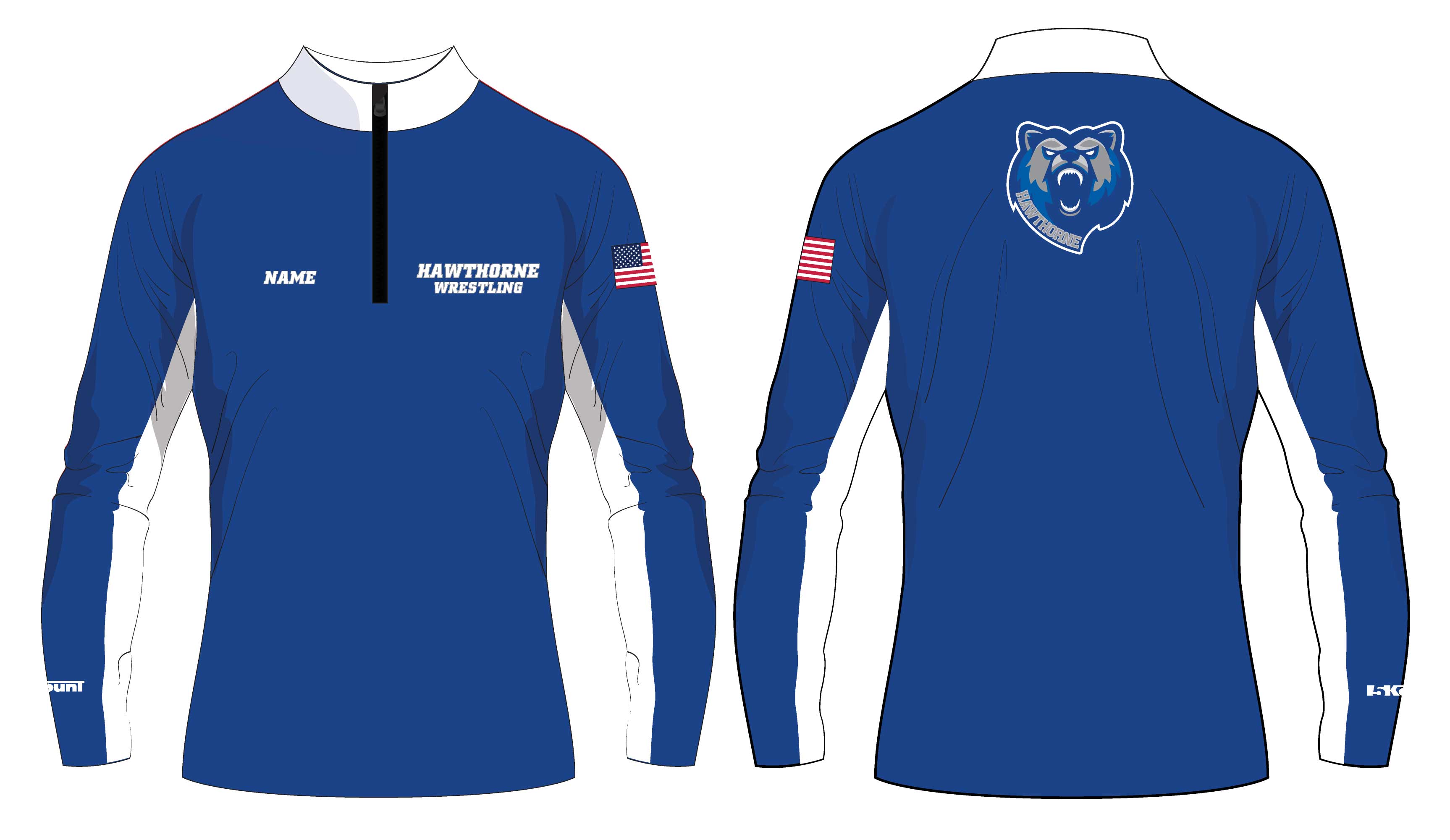 Hawthorne Wrestling Sublimated Quarter Zip