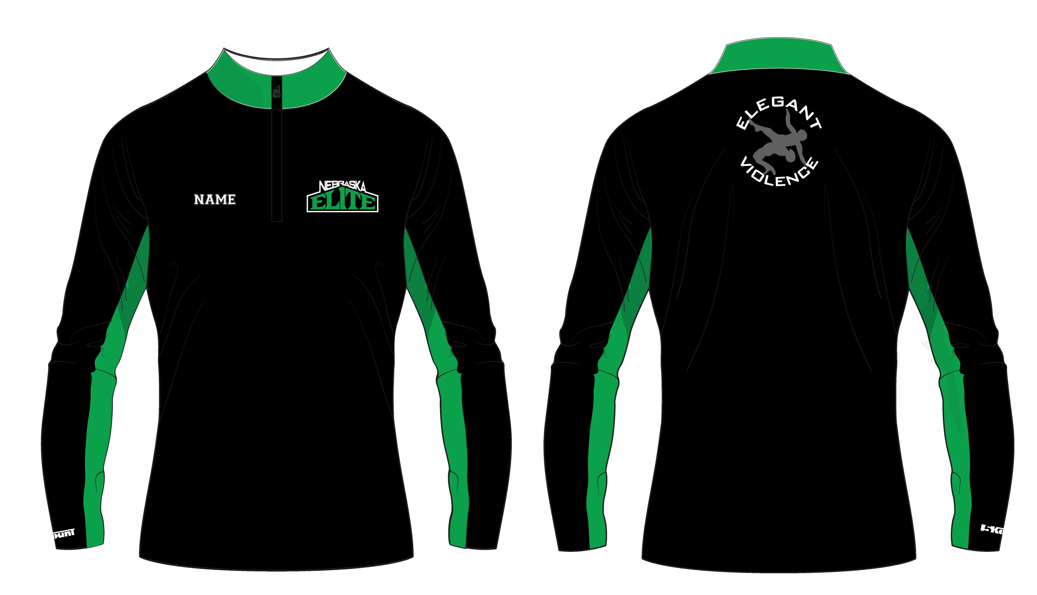 Nebraska Elite Sublimated Quarter Zip - 5KounT