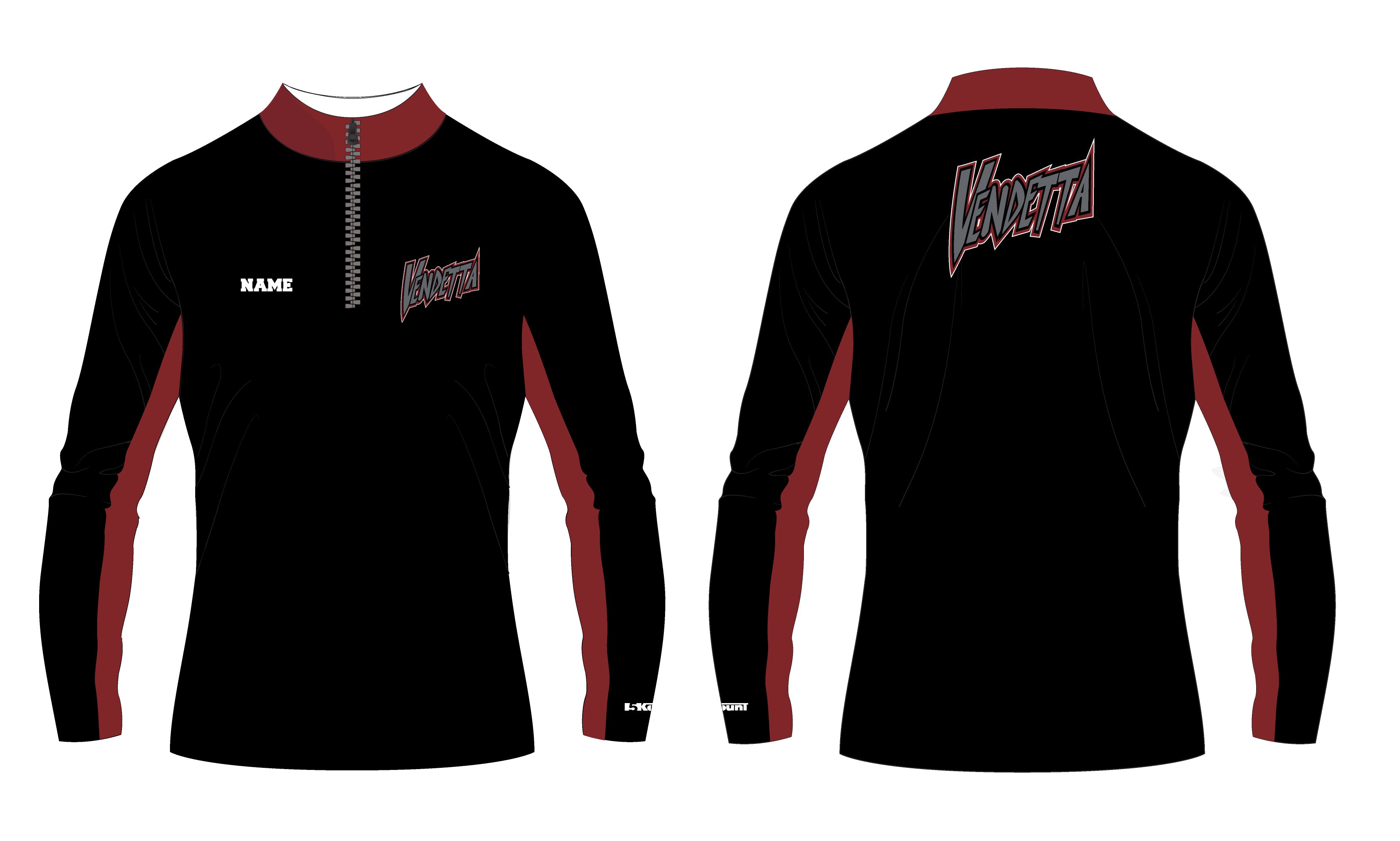Vendetta Softball Sublimated Quarter Zip