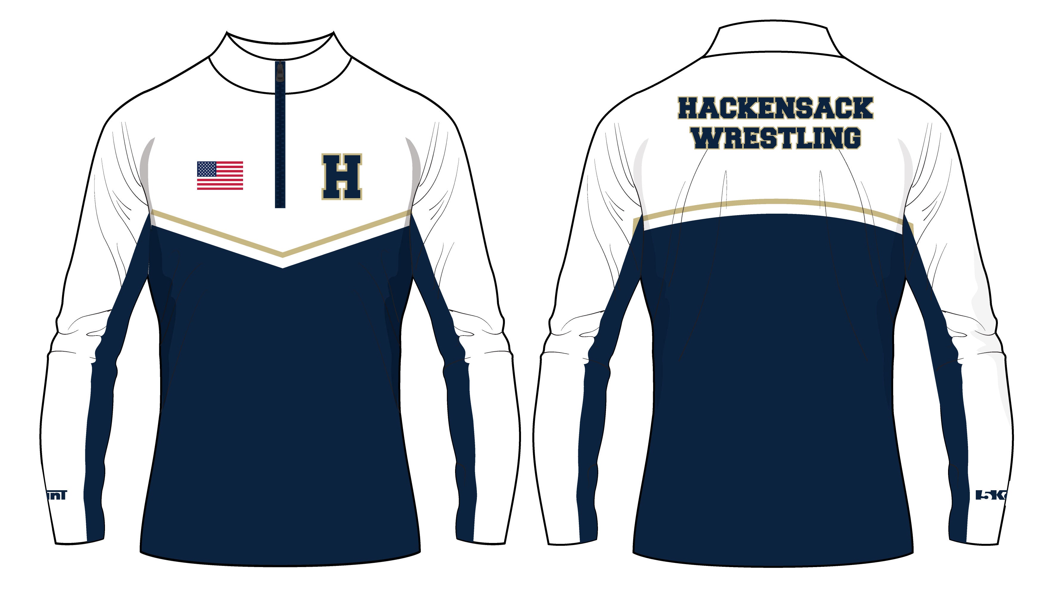 Hackensack Wrestling Sublimated Quarter Zip
