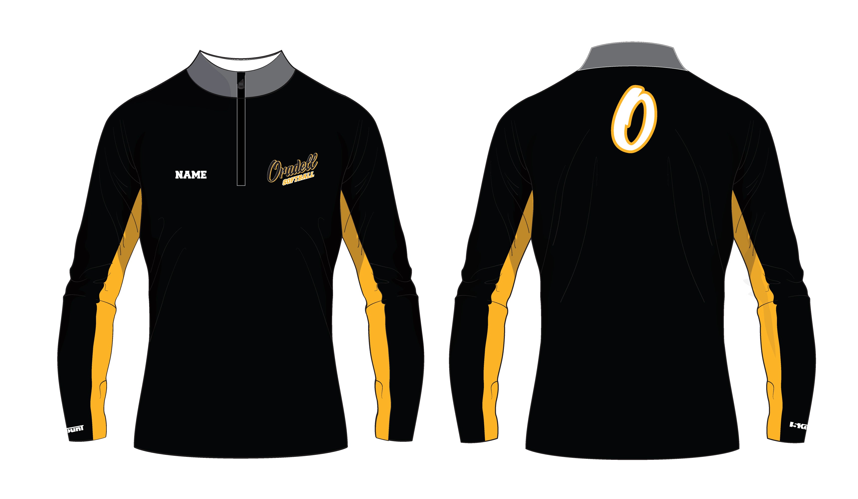 Oradell Softball Sublimated Quarter Zip - 5KounT