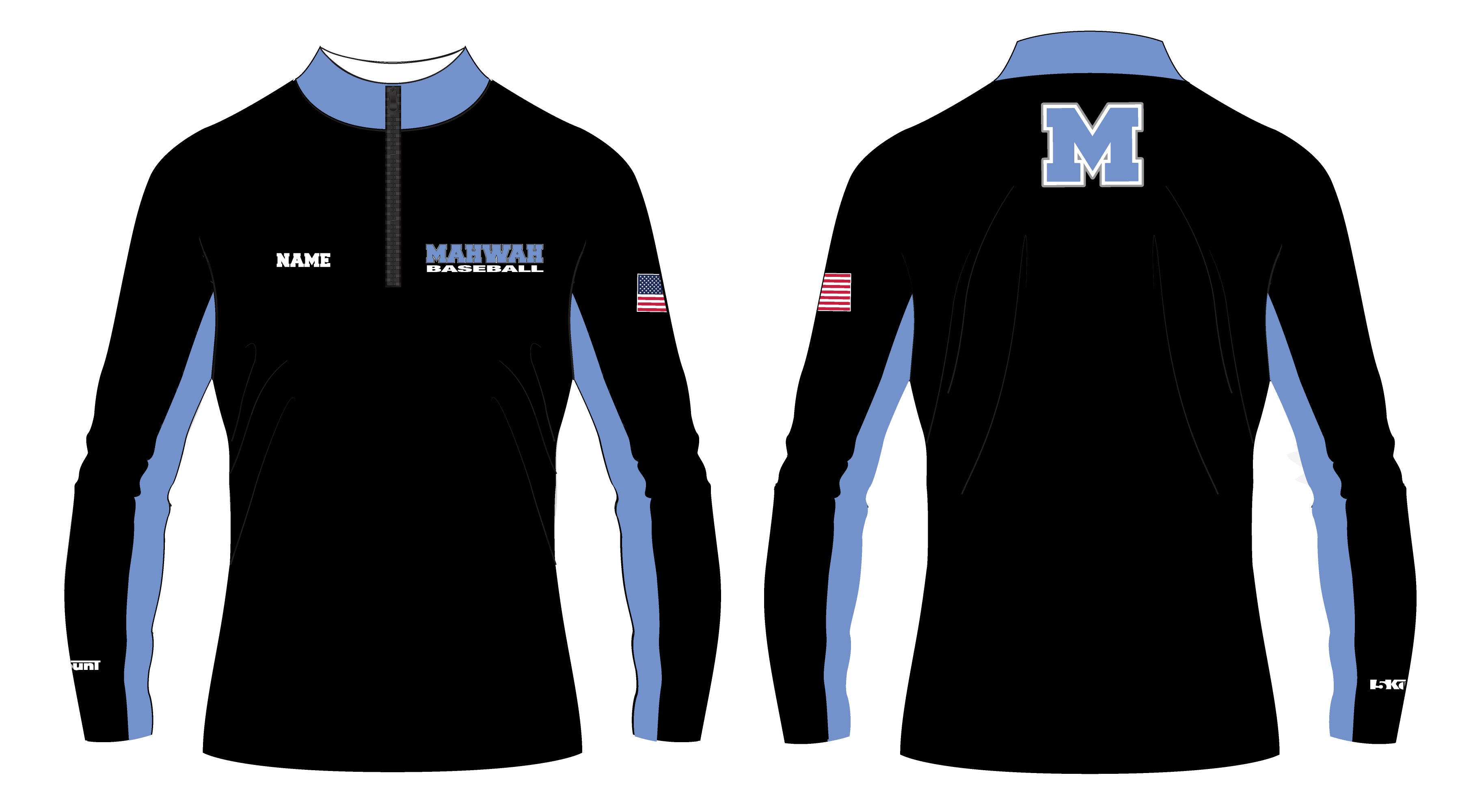 Mahwah Baseball Sublimated Quarter Zip