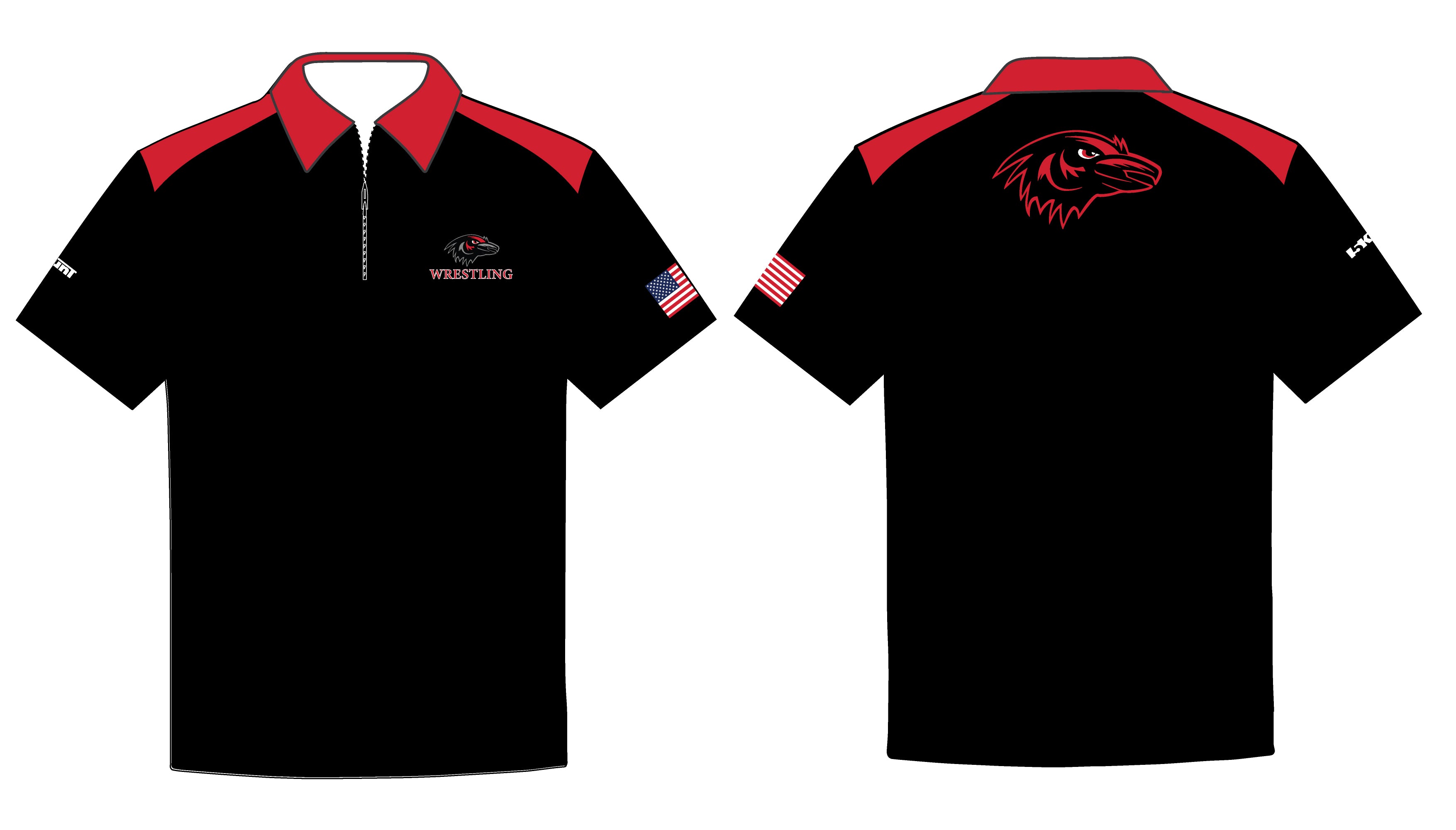 Robbinsville Wrestling Sublimated Polo Shirt - 5KounT2018