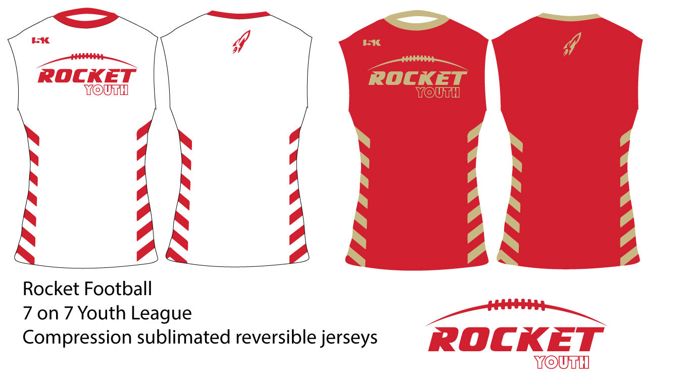 Rocket Football 7-on-7 YOUTH LEAGUE Reversible Jerseys (Required)