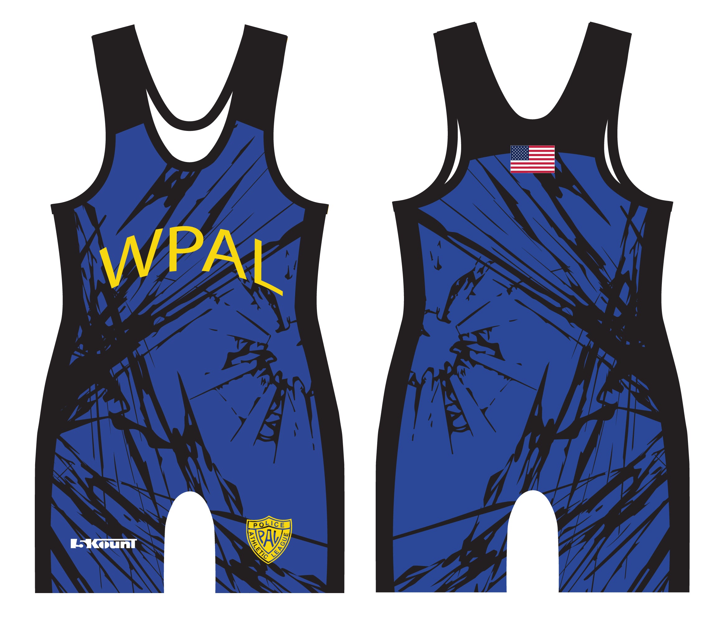 WPAL Wrestling Sublimated Men's Singlet - 5KounT