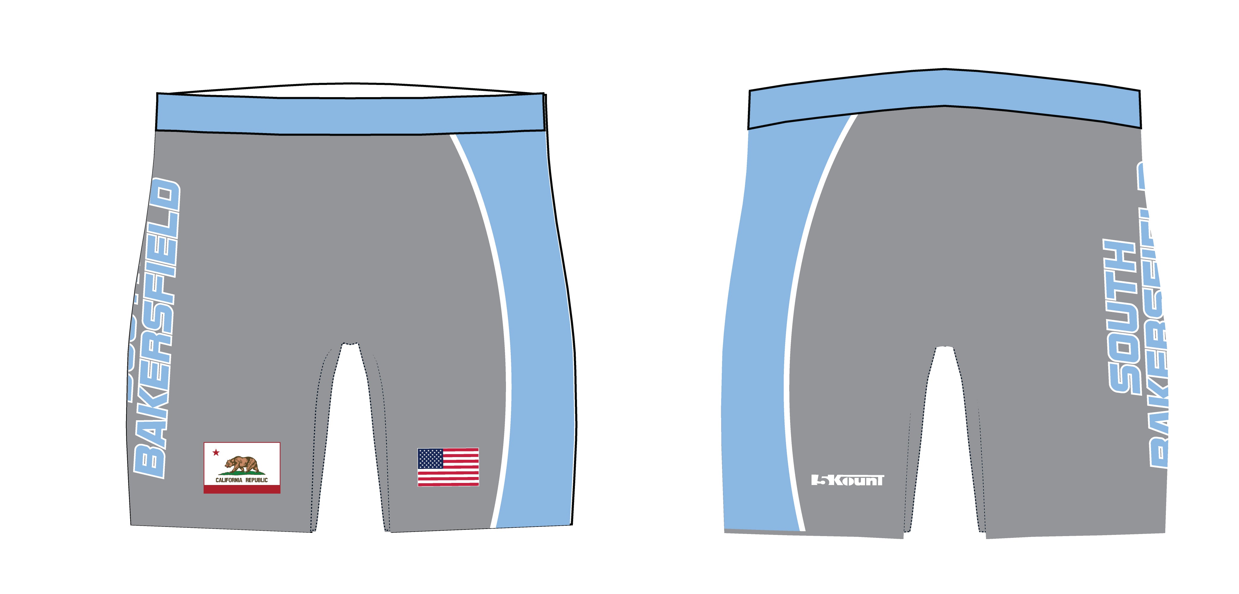 Rebel Wrestling Sublimated Compression Shorts - 5KounT2018
