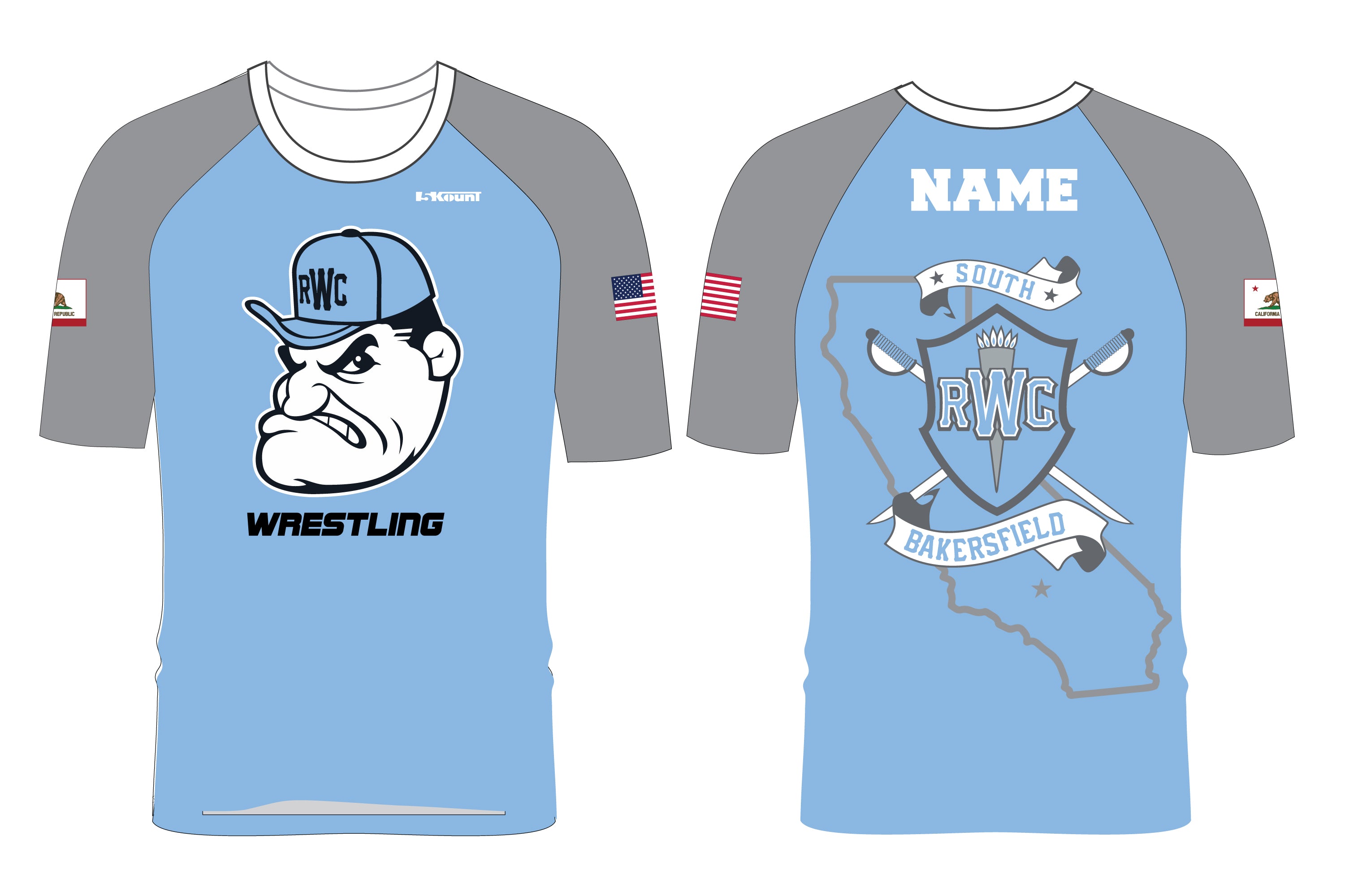 Rebel Wrestling Sublimated Fight Shirt - 5KounT2018