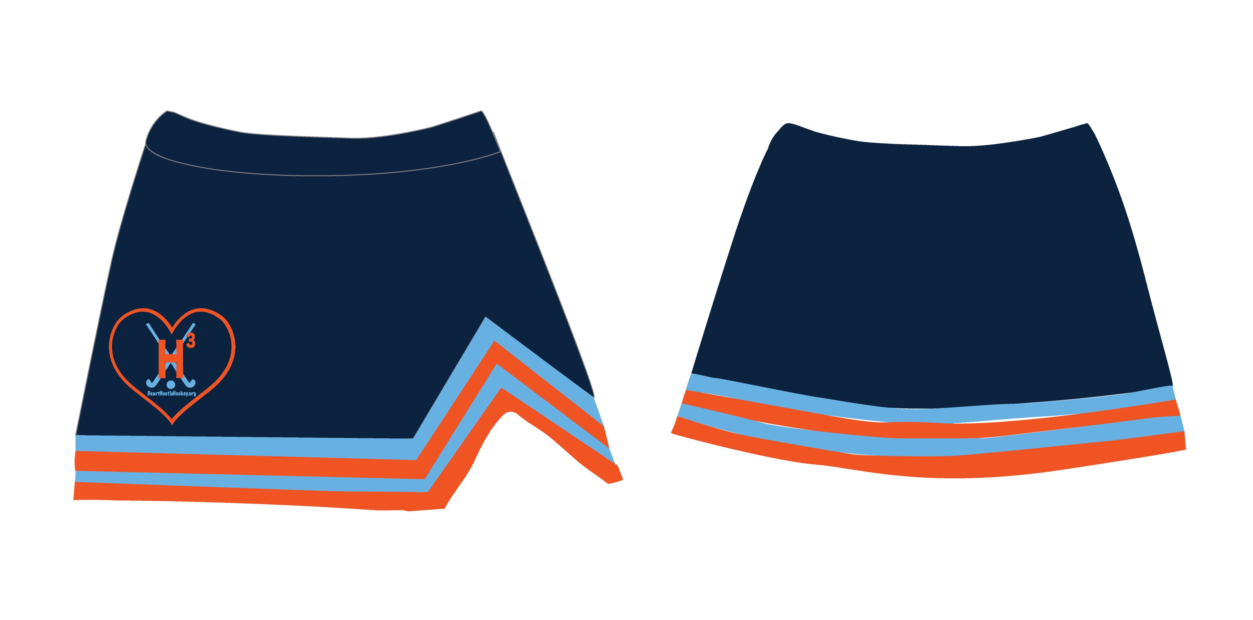 H3 Field Hockey Sublimated Split Skirt