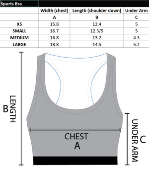 Cornell Dance Sublimated Sports Bra - Red - 5KounT