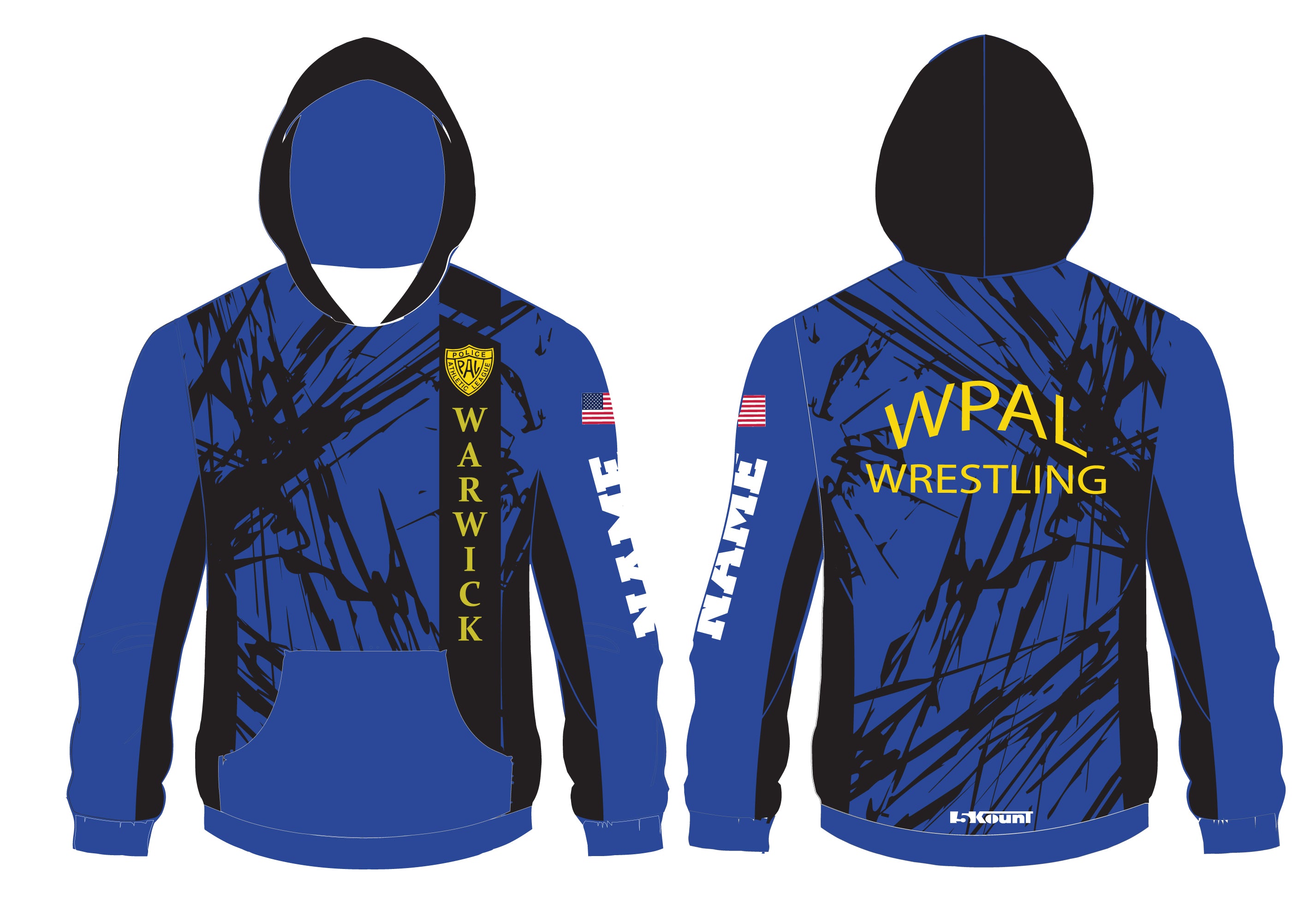 WPAL Wrestling Sublimated Hoodie - 5KounT