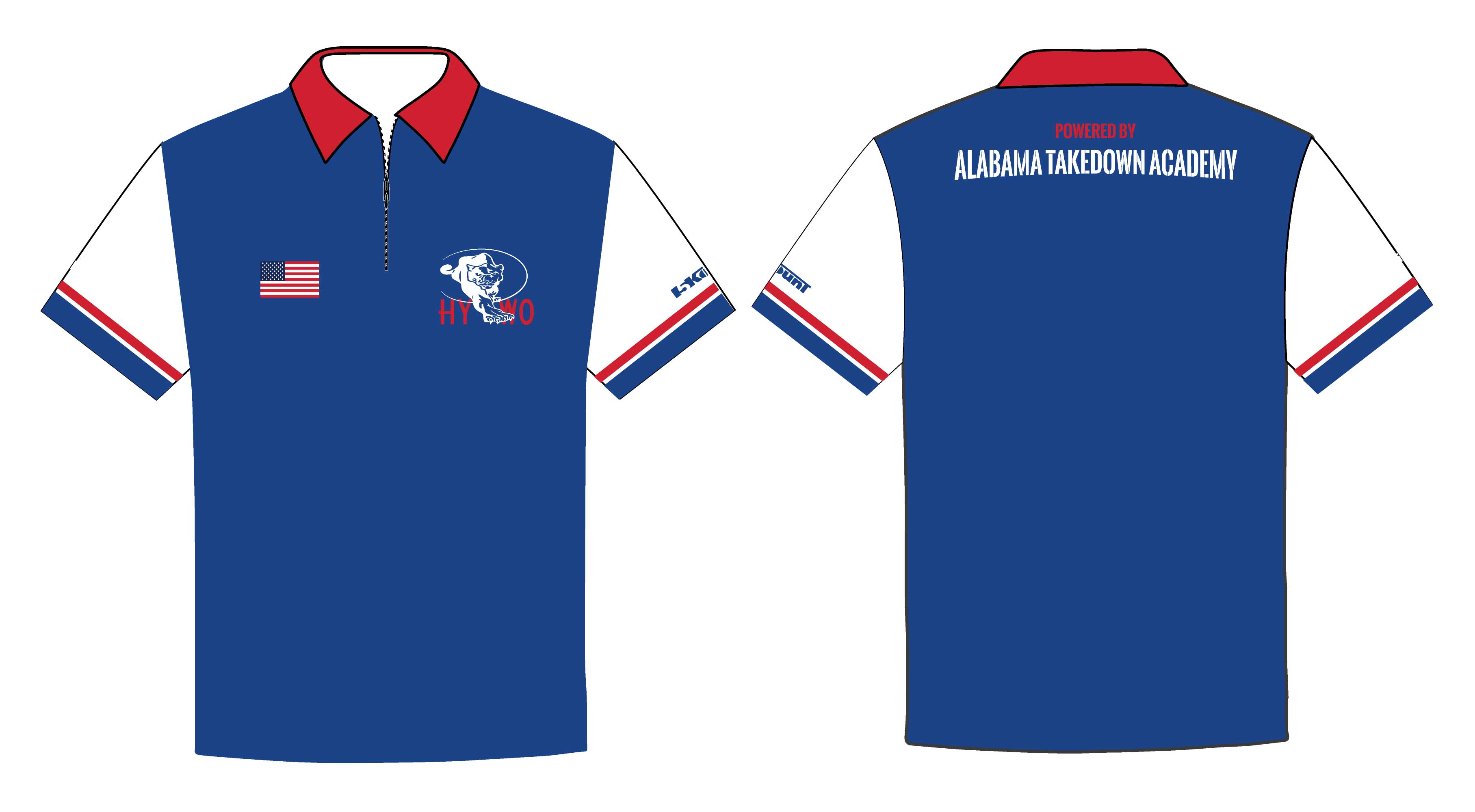Huntsville Wrestling Sublimated Polo Shirt