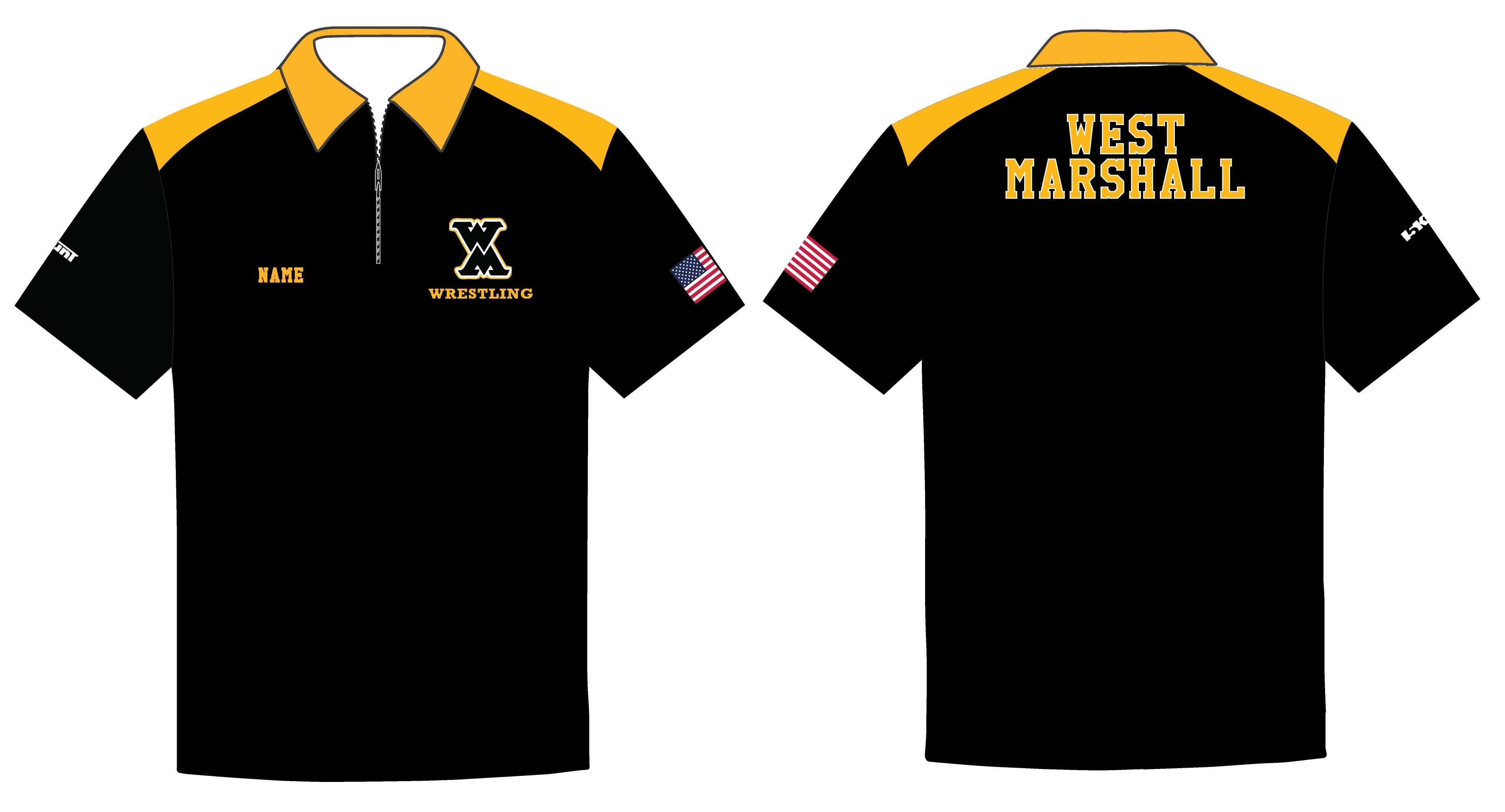 West Marshall Wrestling Sublimated Polo Shirt - 5KounT