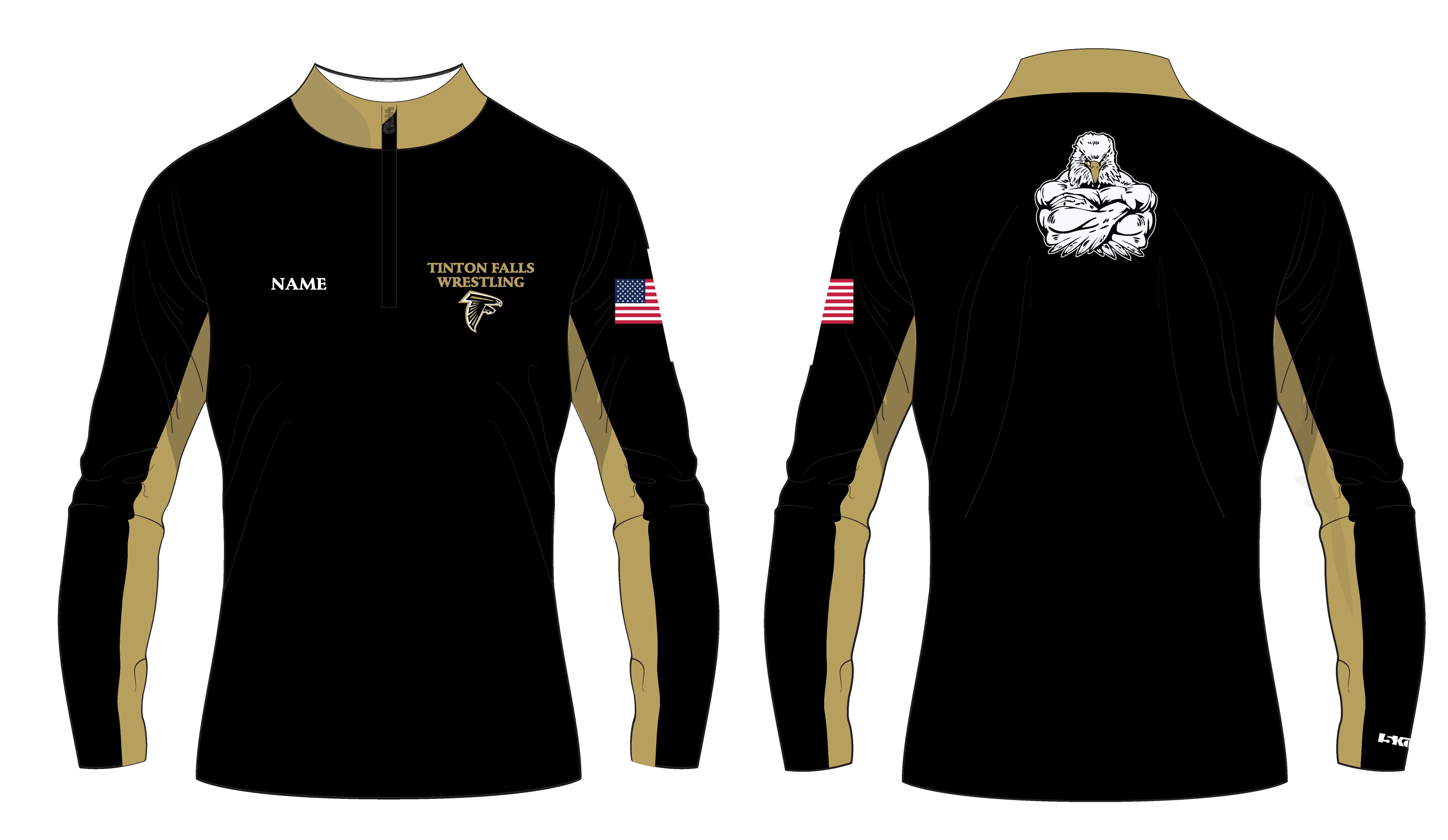 Tinton Falls Wrestling Sublimated Quarter Zip - 5KounT