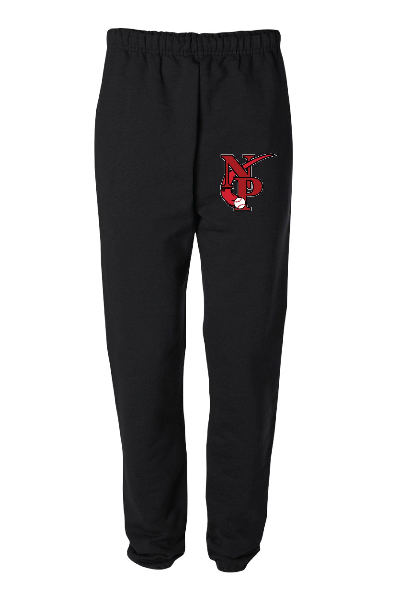 North Penn Baseball Cotton Sweatpants - Black (Design 2) - 5KounT