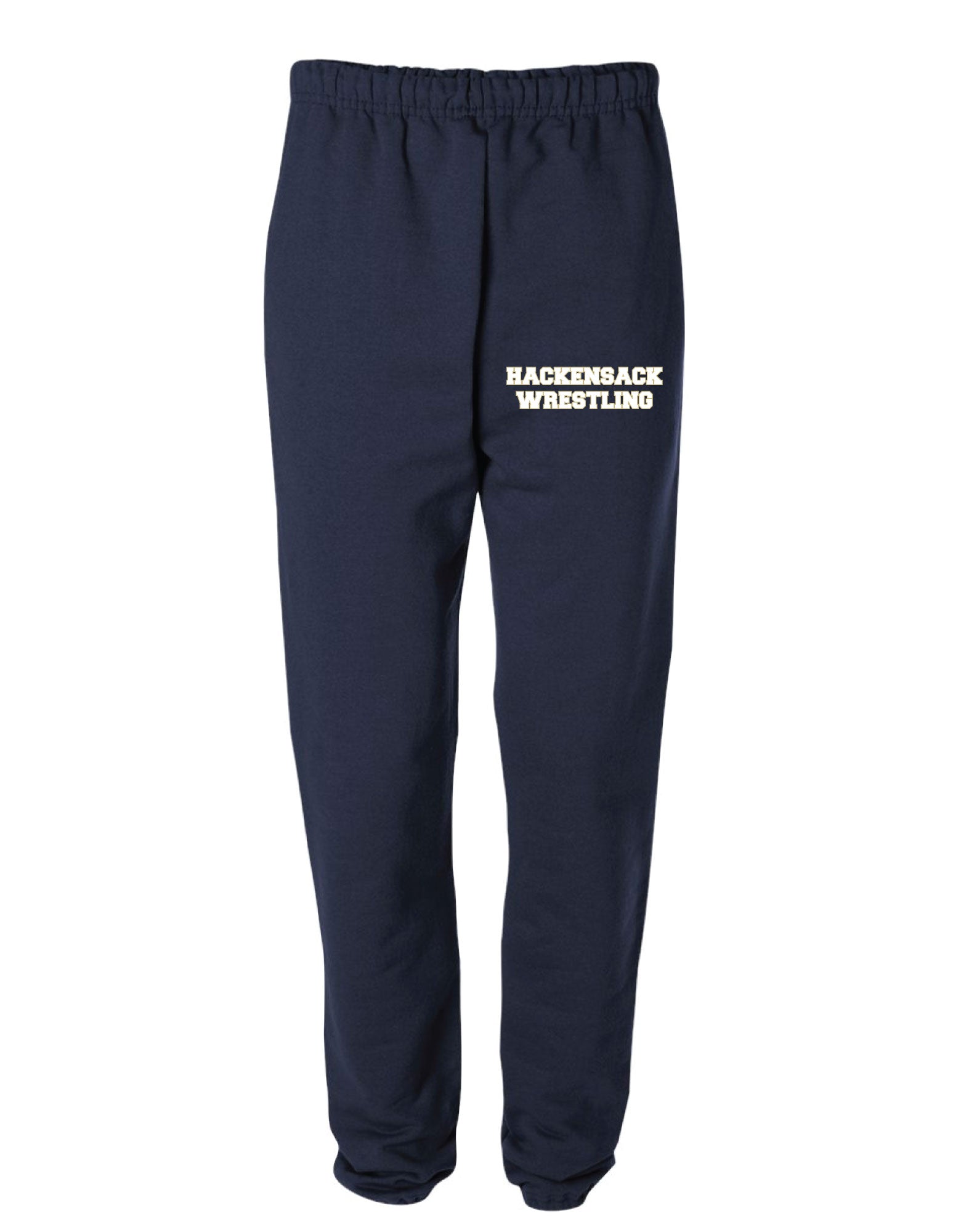 Hackensack Wrestling Cotton Sweatpants - Navy