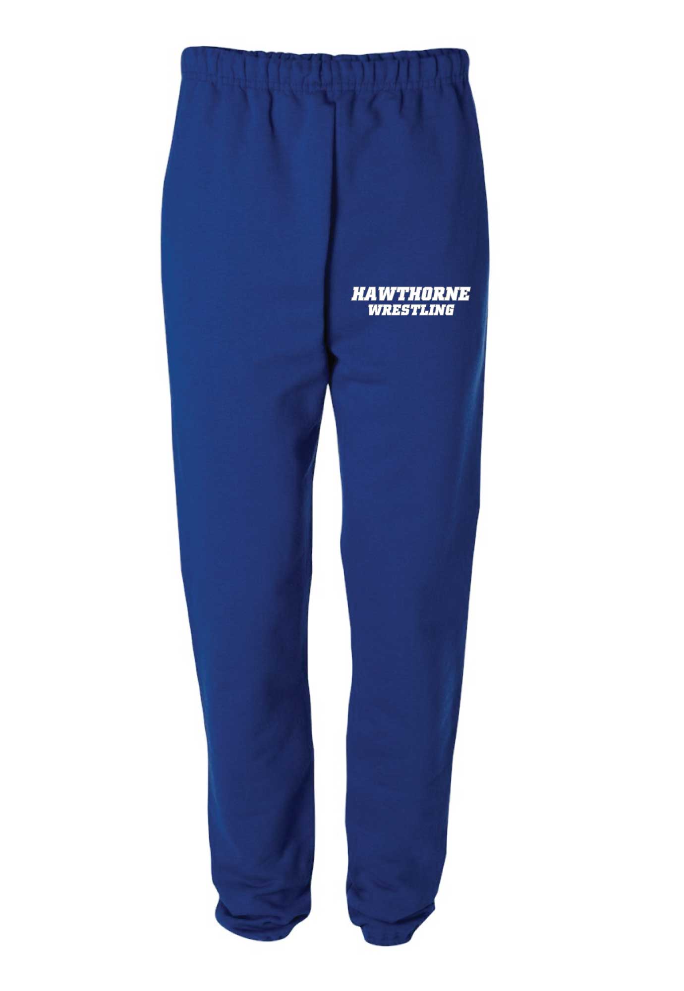 Hawthorne Wrestling Cotton Sweatpants - Royal