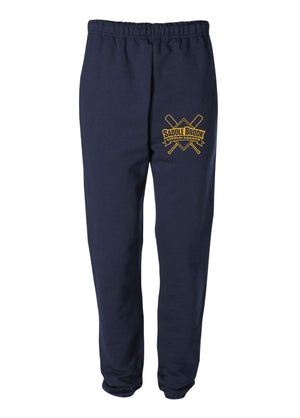 Saddle Brook Baseball Cotton Sweatpants - Navy - 5KounT