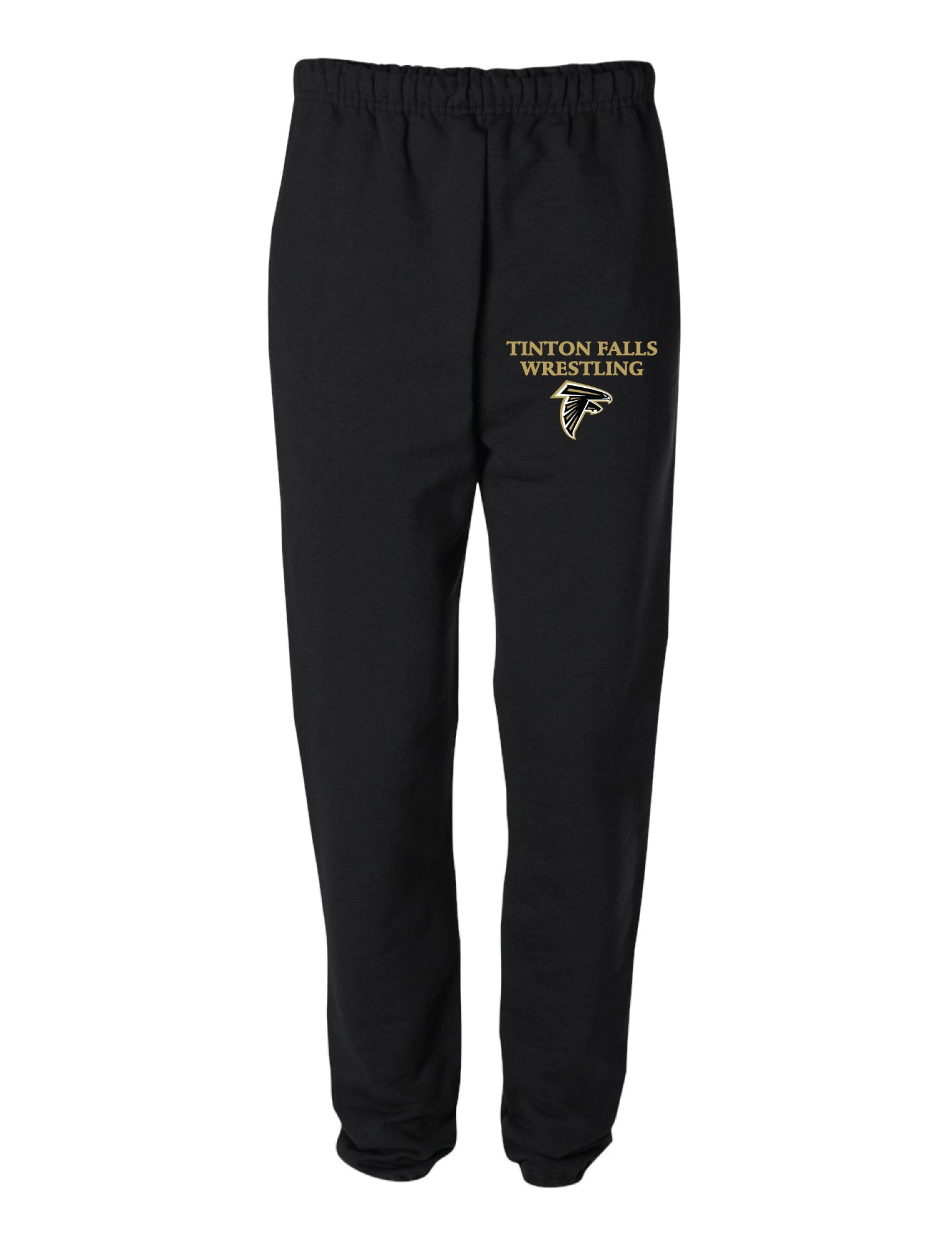 Tinton Falls Wrestling Cotton Sweatpants - Black - 5KounT