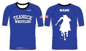 Teaneck Wrestling Sublimated Fight Shirt - Black / Royal - 5KounT2018