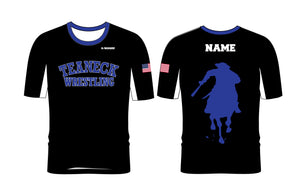 Teaneck Wrestling Sublimated Fight Shirt - Black / Royal - 5KounT2018