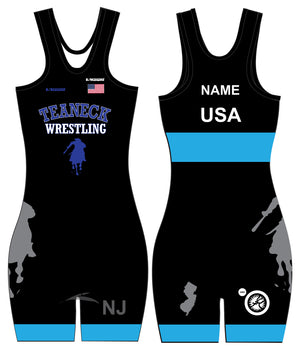 Teaneck Wrestling Sublimated Freestyle Women's Singlet 2 - 5KounT2018