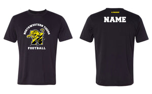 Northwestern Tigers Football Dryfit Performance Tee Black/Gray - 5KounT2018