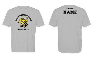 Northwestern Tigers Football Dryfit Performance Tee Black/Gray - 5KounT2018