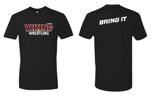 Vikings Wrestling Cotton Crew Tee - Black - 5KounT2018